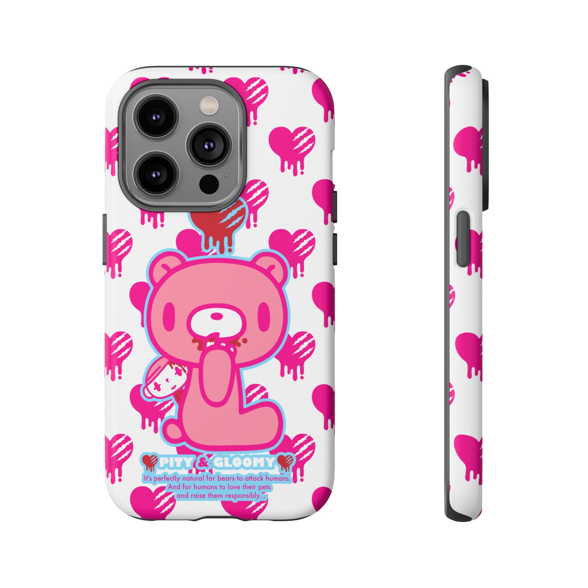 Gloomy Bear White Phone Case