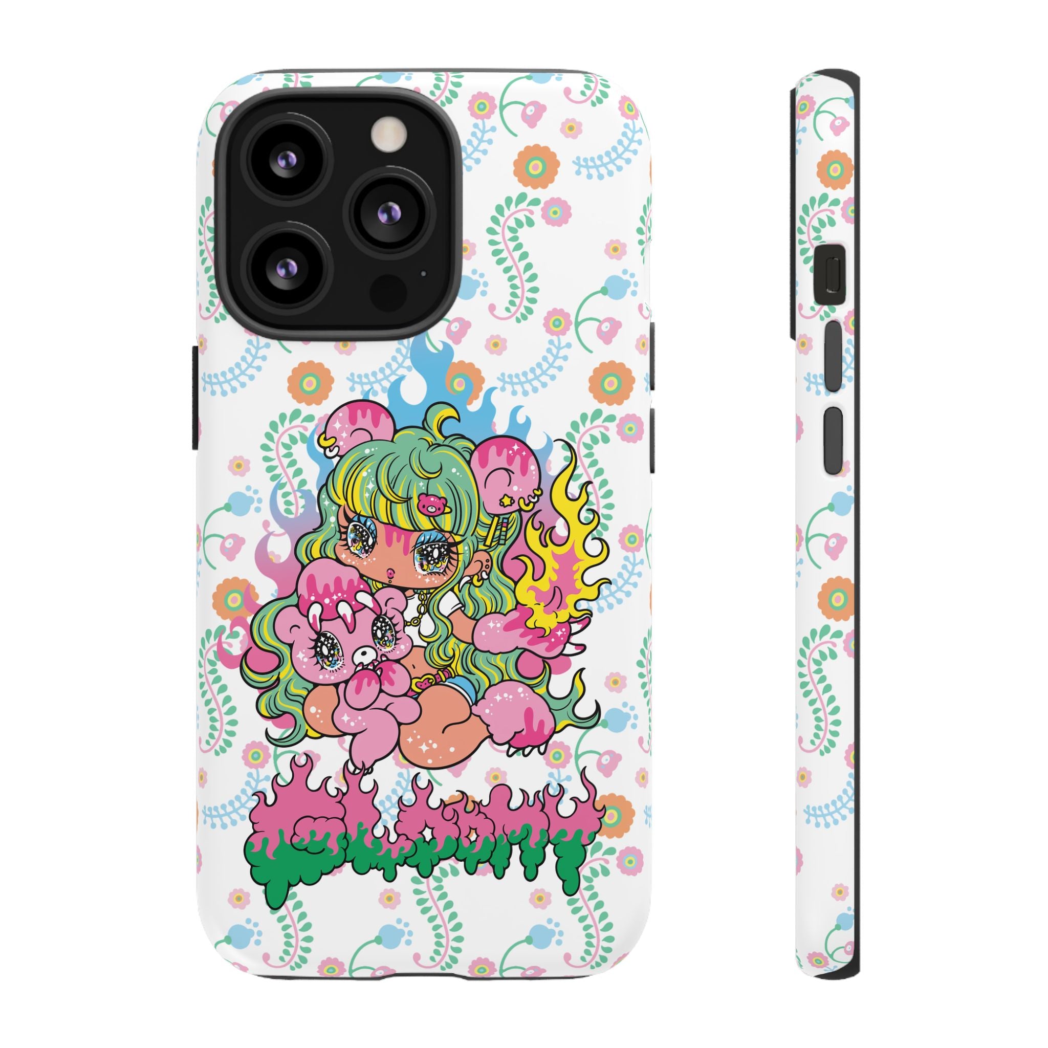 YURIE SEKIYA X GLOOMY BEAR ⭐️ FIRE GIRL PHONE CASE