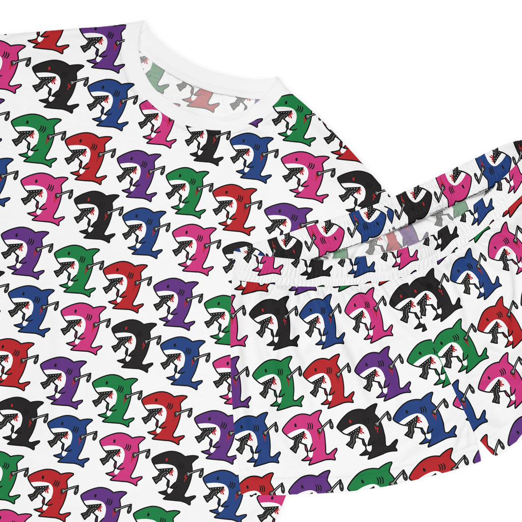 Slit Gill pattern Pajama Set