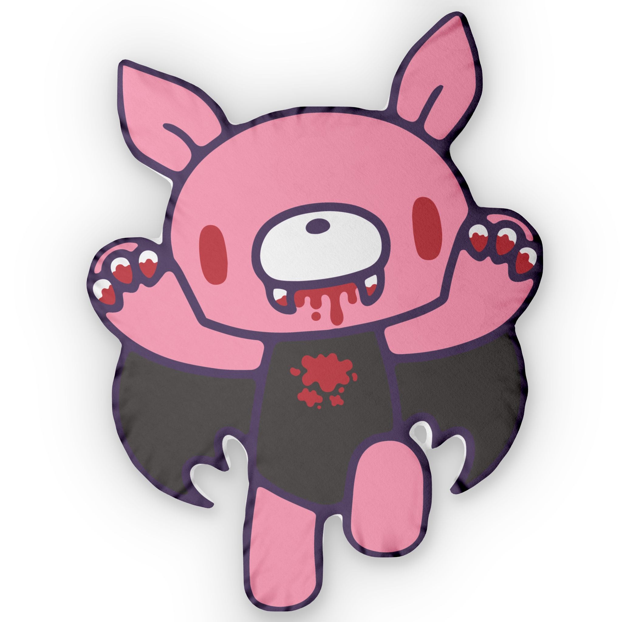 Gloomy Bear Pink Bat Custom Shaped Pillows