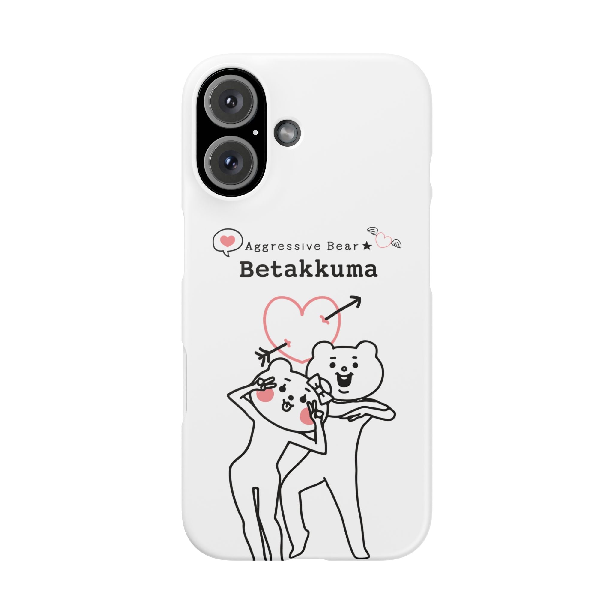 Betakkuma Arrow Heart Phone Case