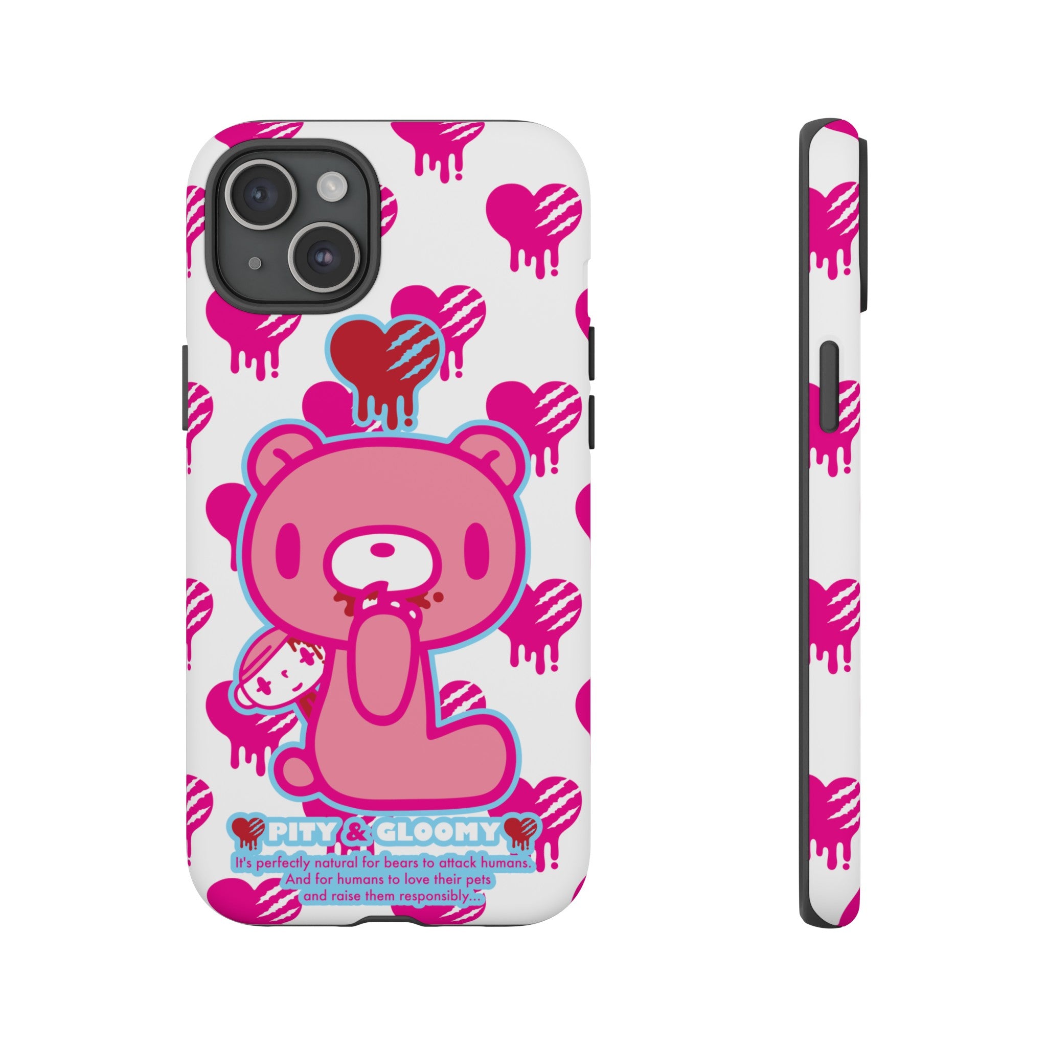 Gloomy Bear White Phone Case