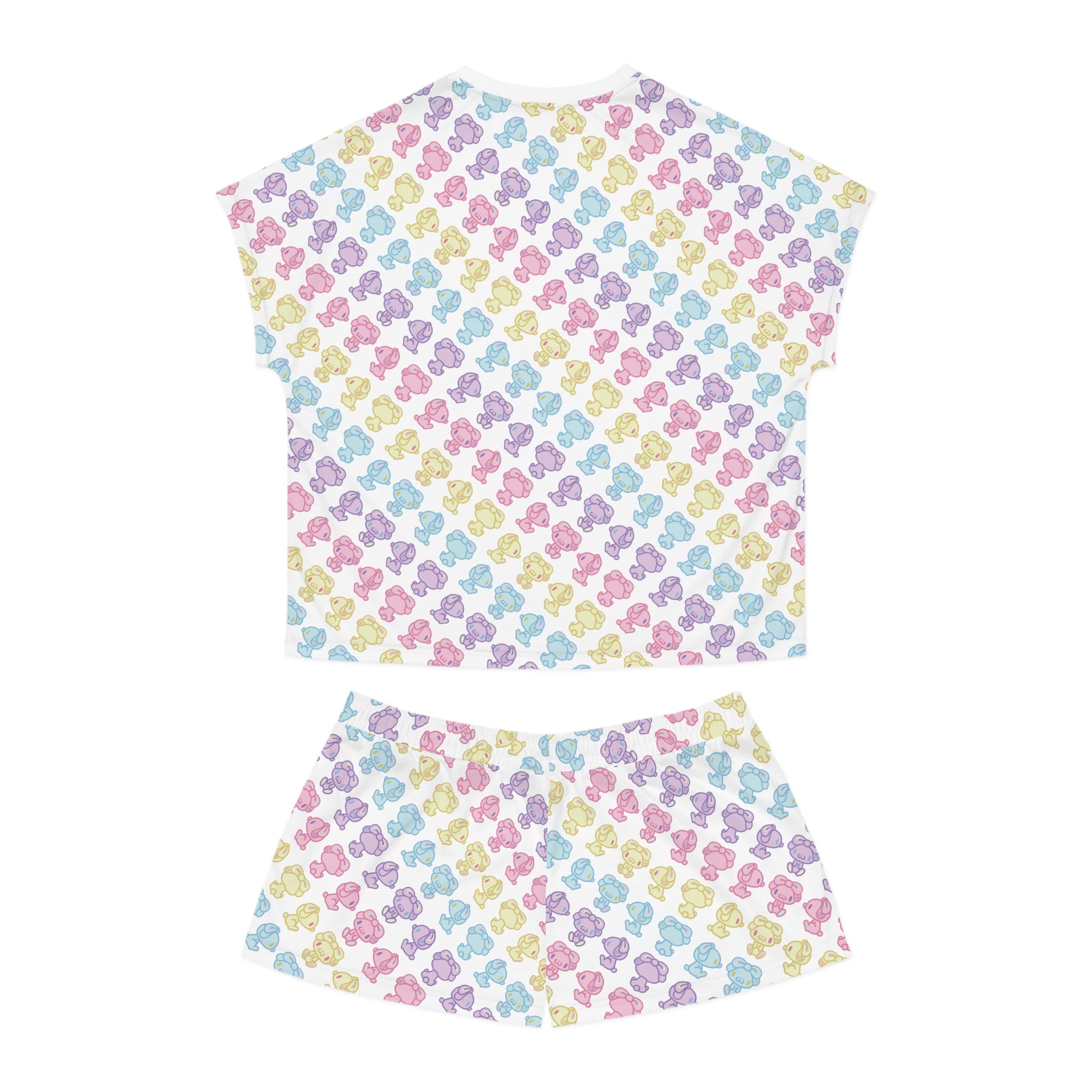 All Purpose Bunny Pastel Pals Short Pajama Set