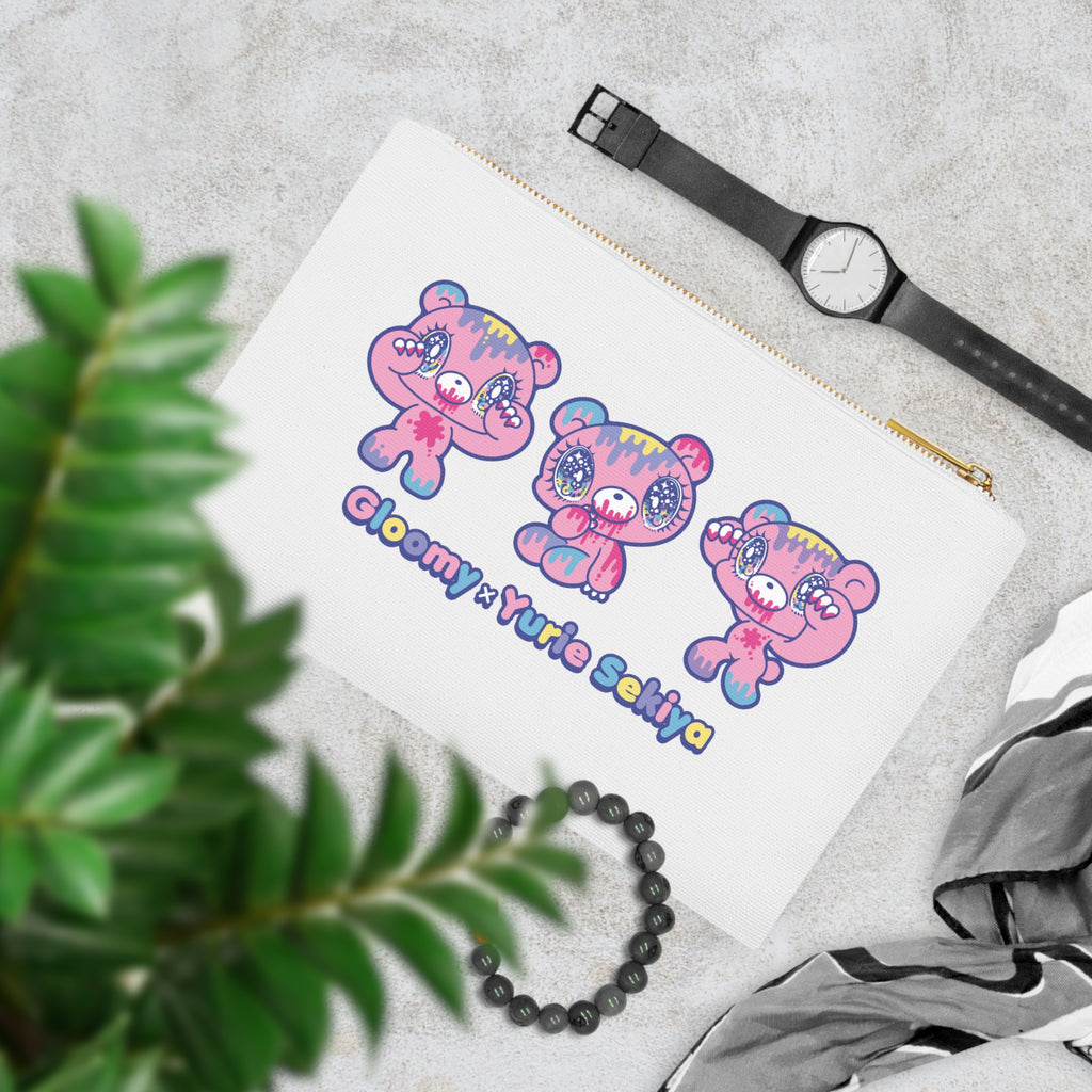 YURIE SEKIYA x GLOOMY BEAR ⭐️ GLOOMY TRIO Cosmetic Bag