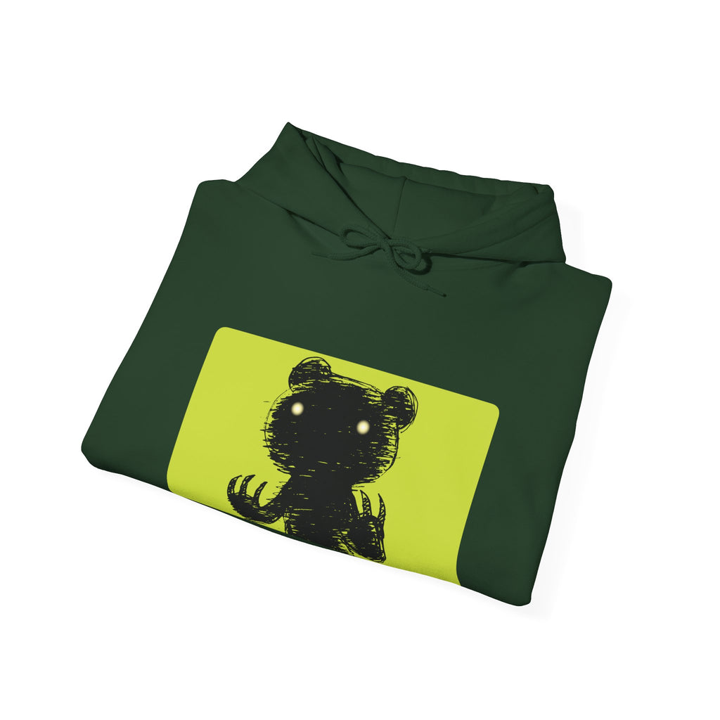Green Block Abstraction Gloomy Bear Hoodie