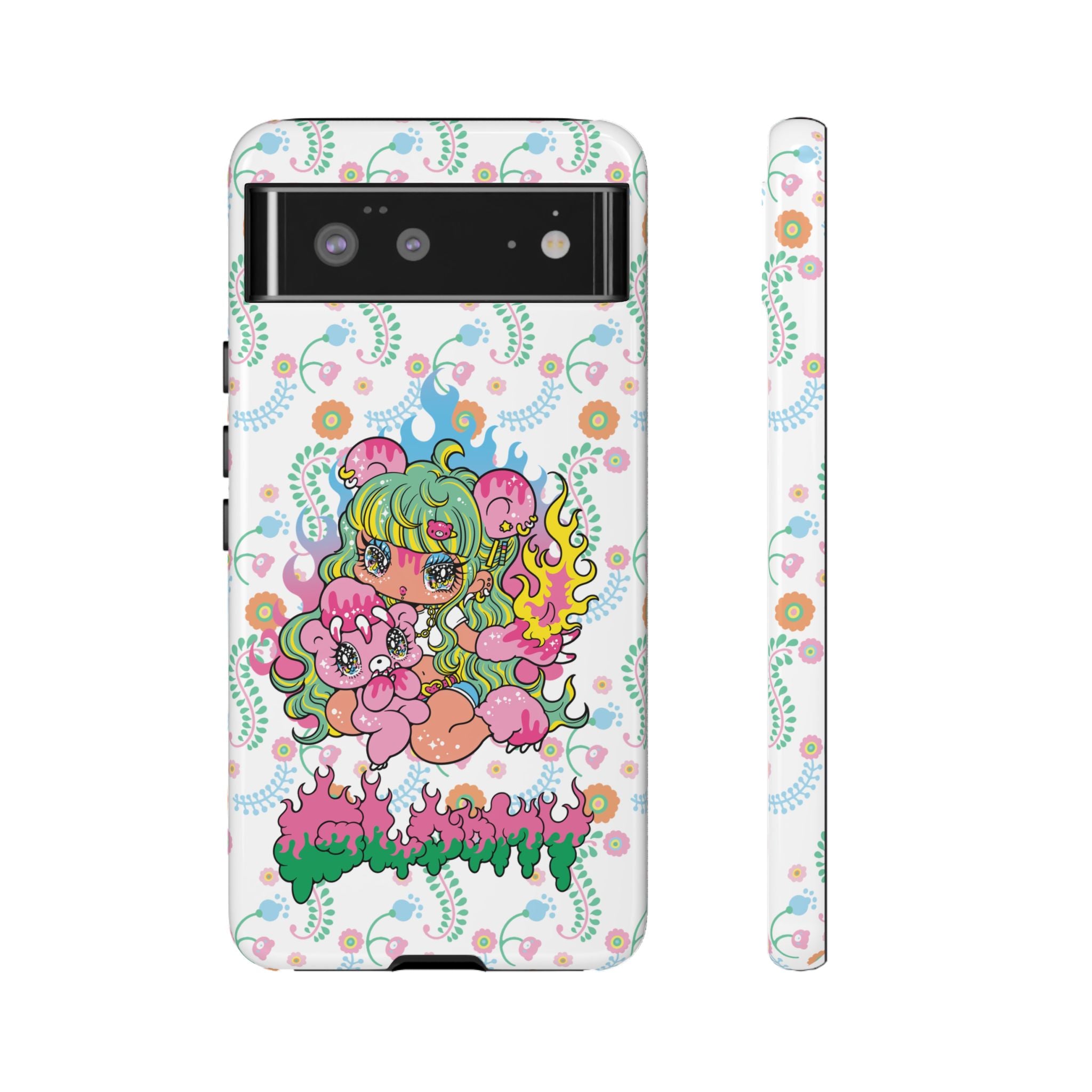YURIE SEKIYA X GLOOMY BEAR ⭐️ FIRE GIRL PHONE CASE