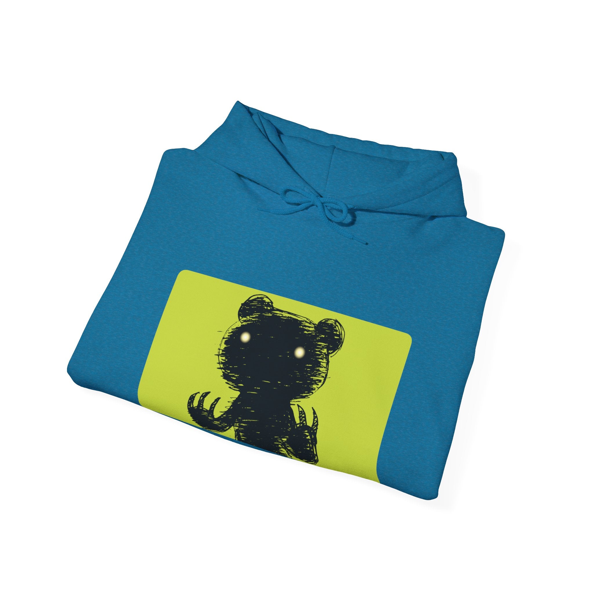 Green Block Abstraction Gloomy Bear Hoodie