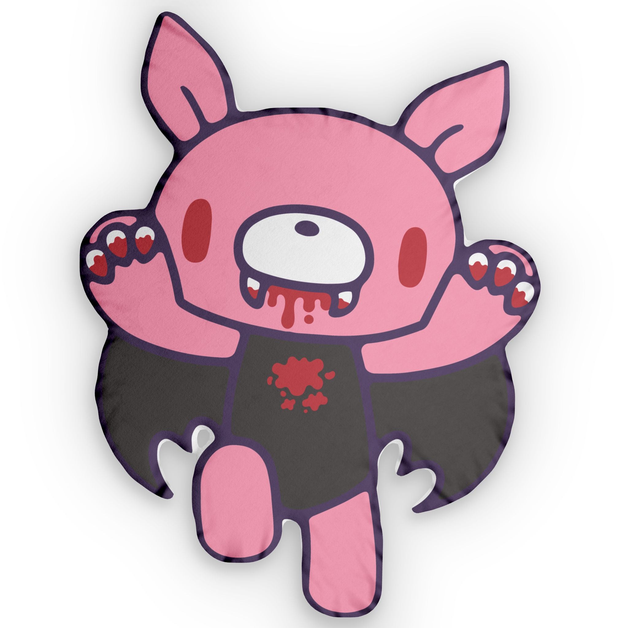 Gloomy Bear Pink Bat Custom Shaped Pillows