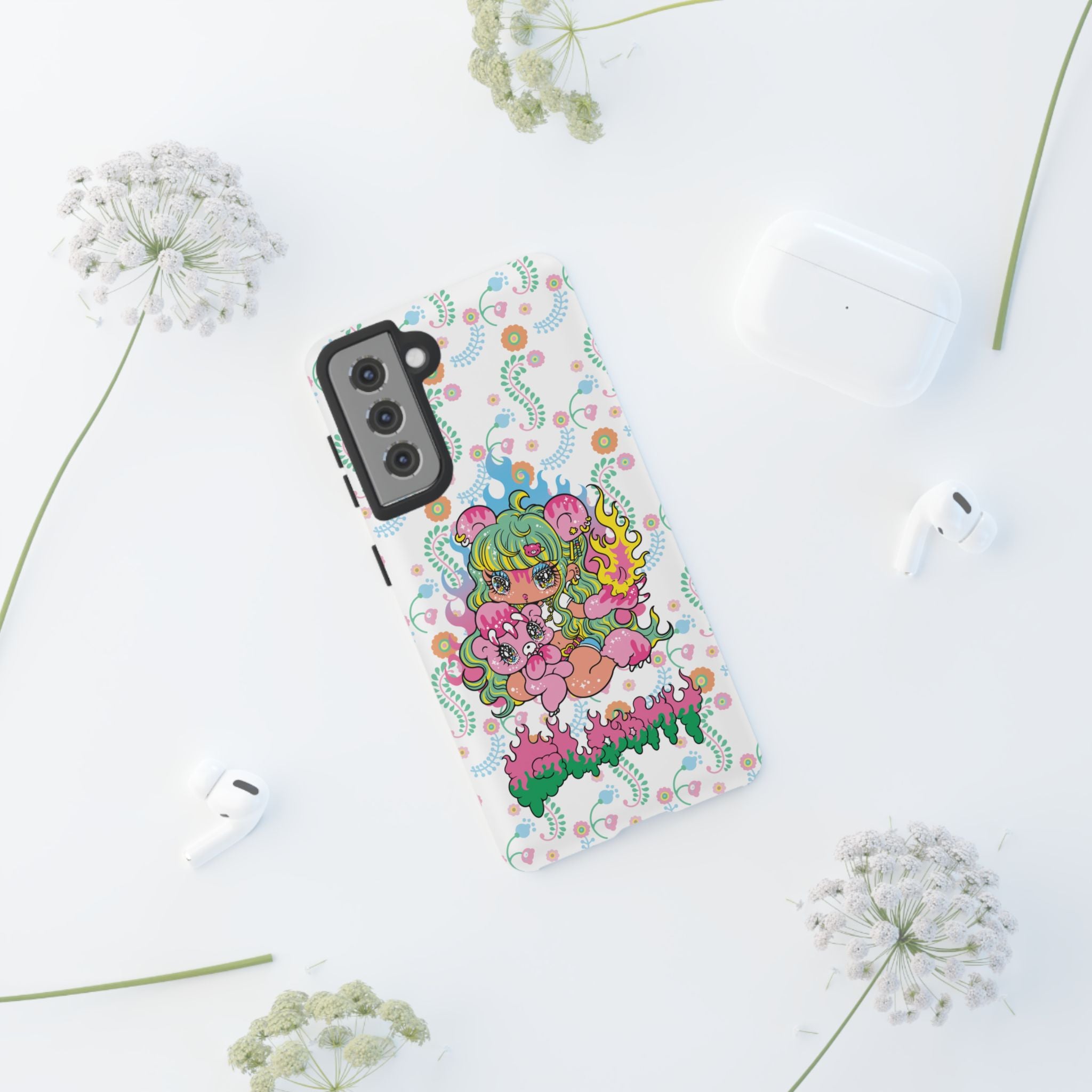 YURIE SEKIYA X GLOOMY BEAR ⭐️ FIRE GIRL PHONE CASE