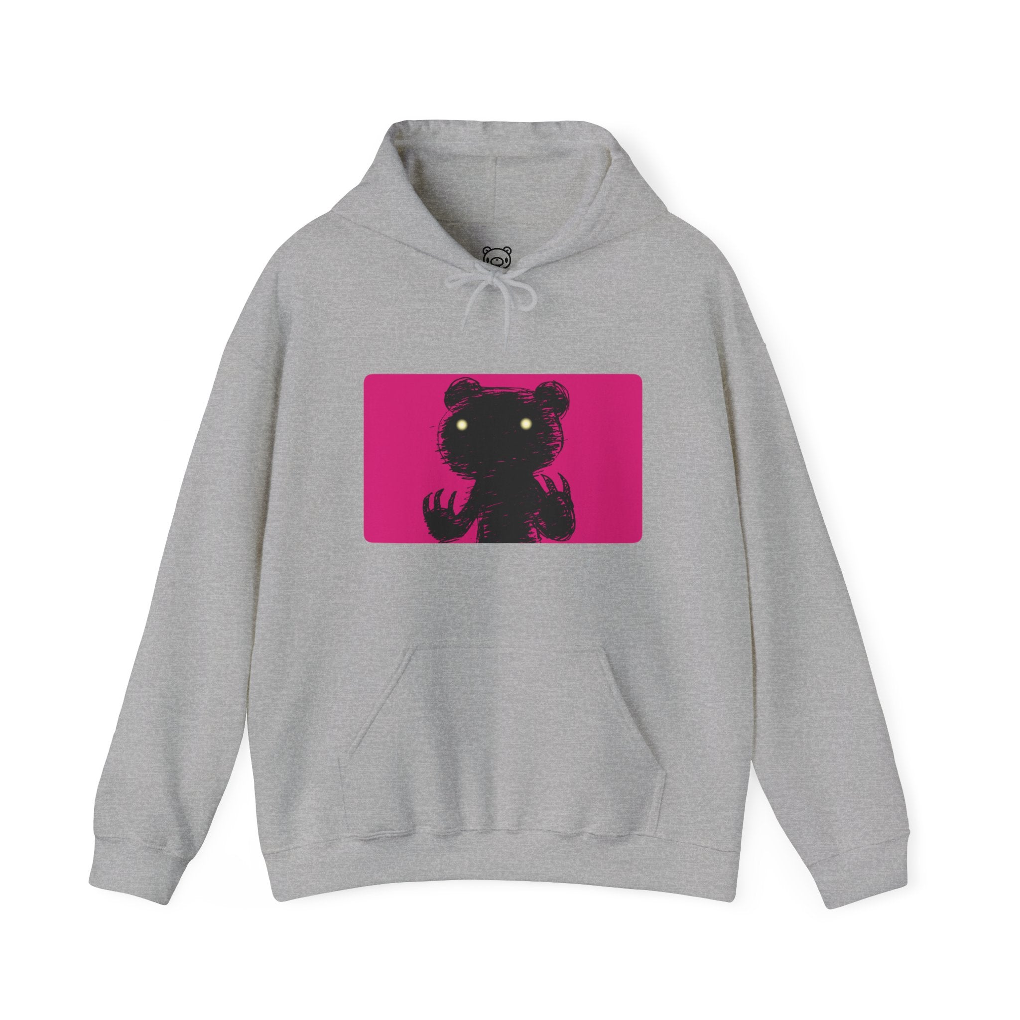 Pink Block Abstraction Gloomy Bear Hoodie