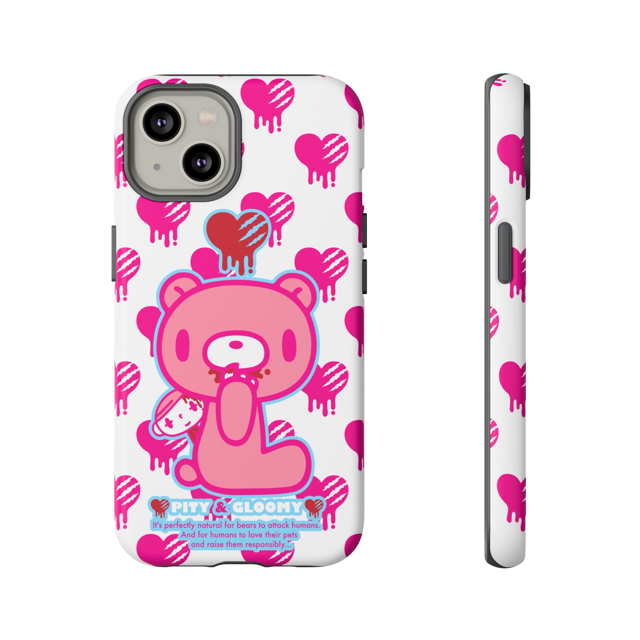 Gloomy Bear White Phone Case