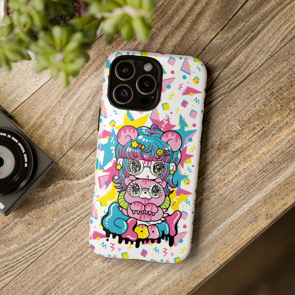YURIE SEKIYA X GLOOMY BEAR ⭐️ FIRE GIRL PHONE CASE