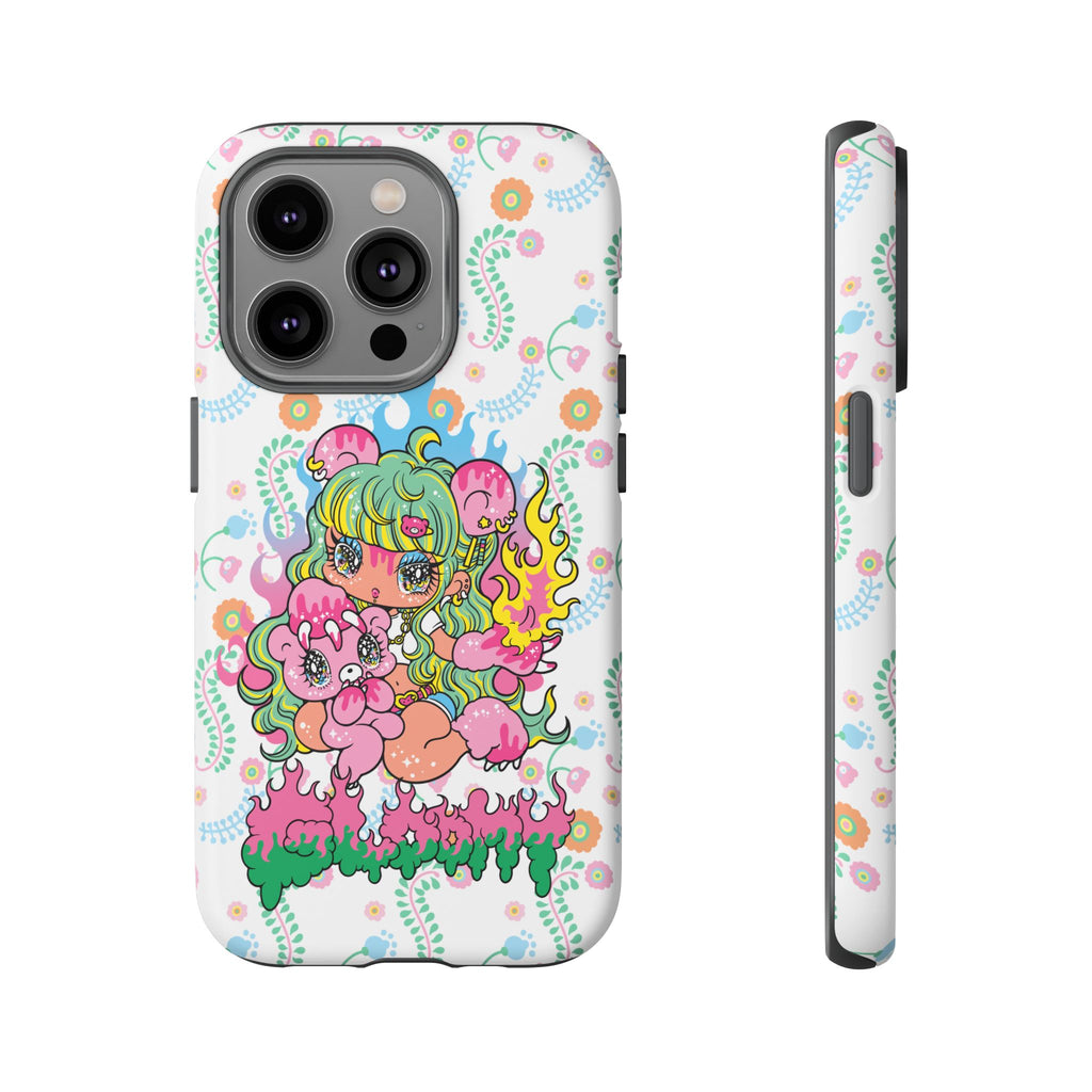 YURIE SEKIYA X GLOOMY BEAR ⭐️ FIRE GIRL PHONE CASE