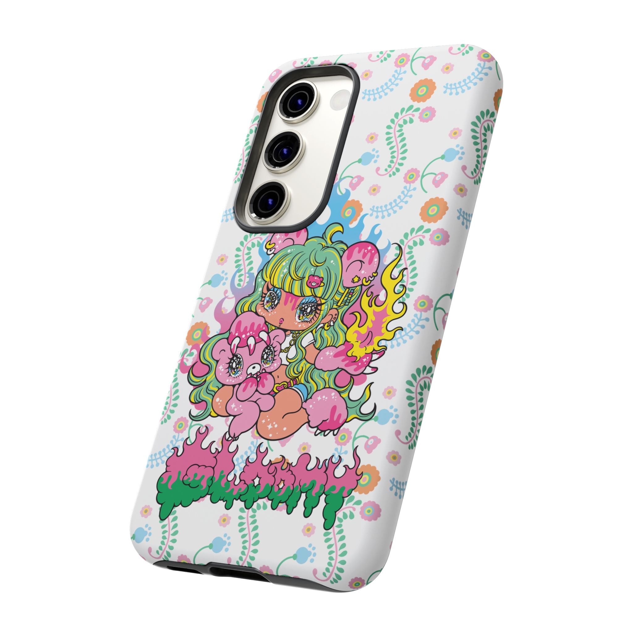 YURIE SEKIYA X GLOOMY BEAR ⭐️ FIRE GIRL PHONE CASE