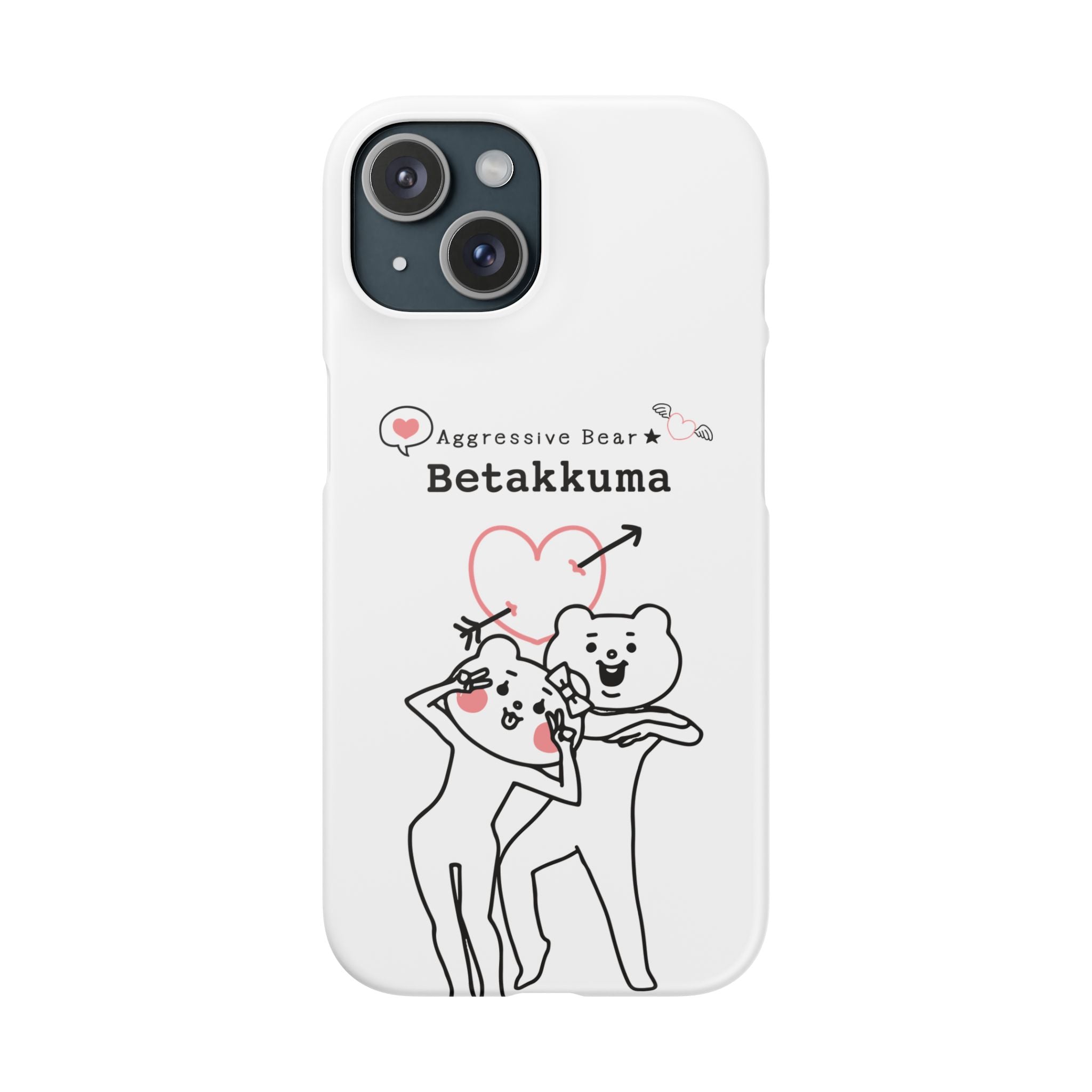 Betakkuma Arrow Heart Phone Case