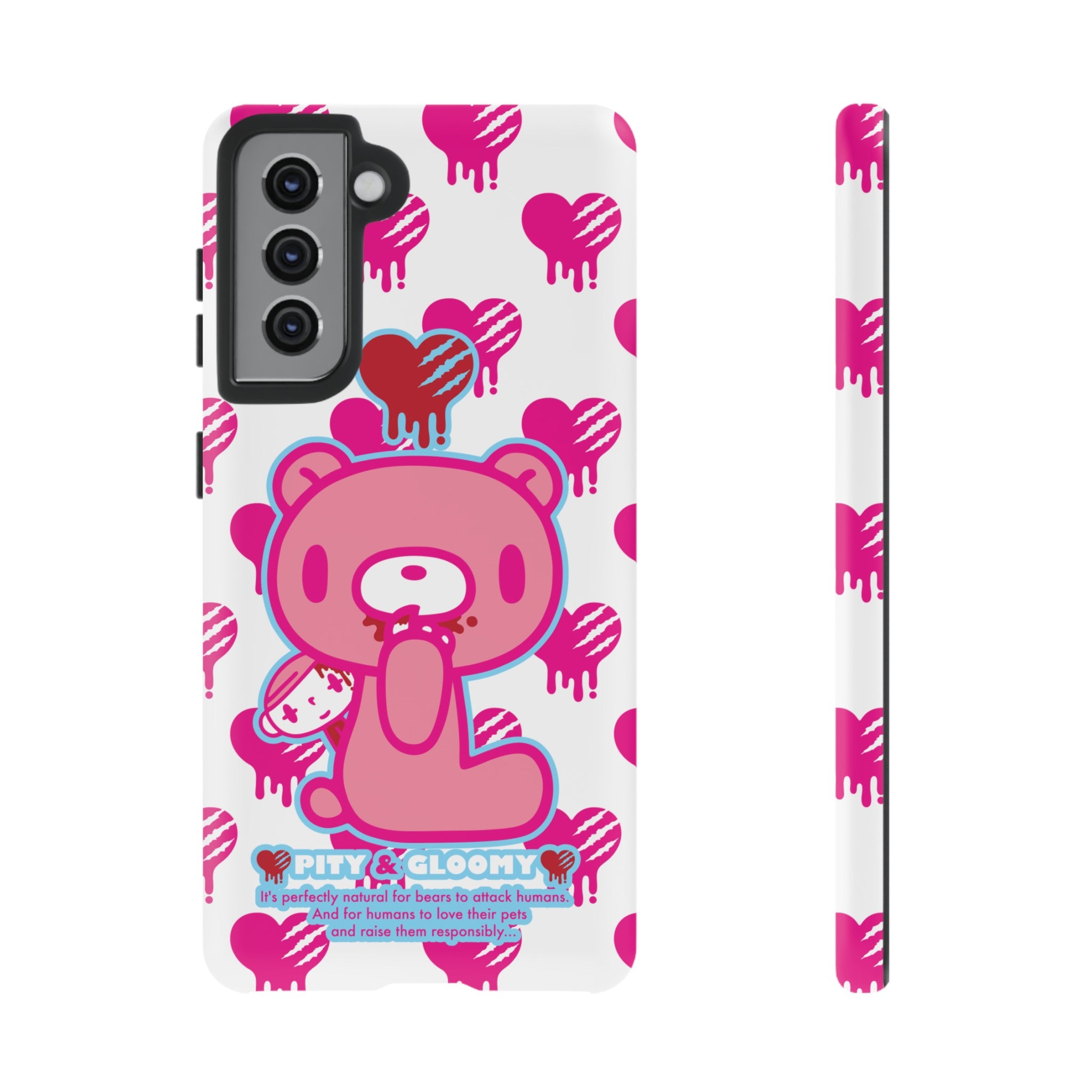Gloomy Bear White Phone Case