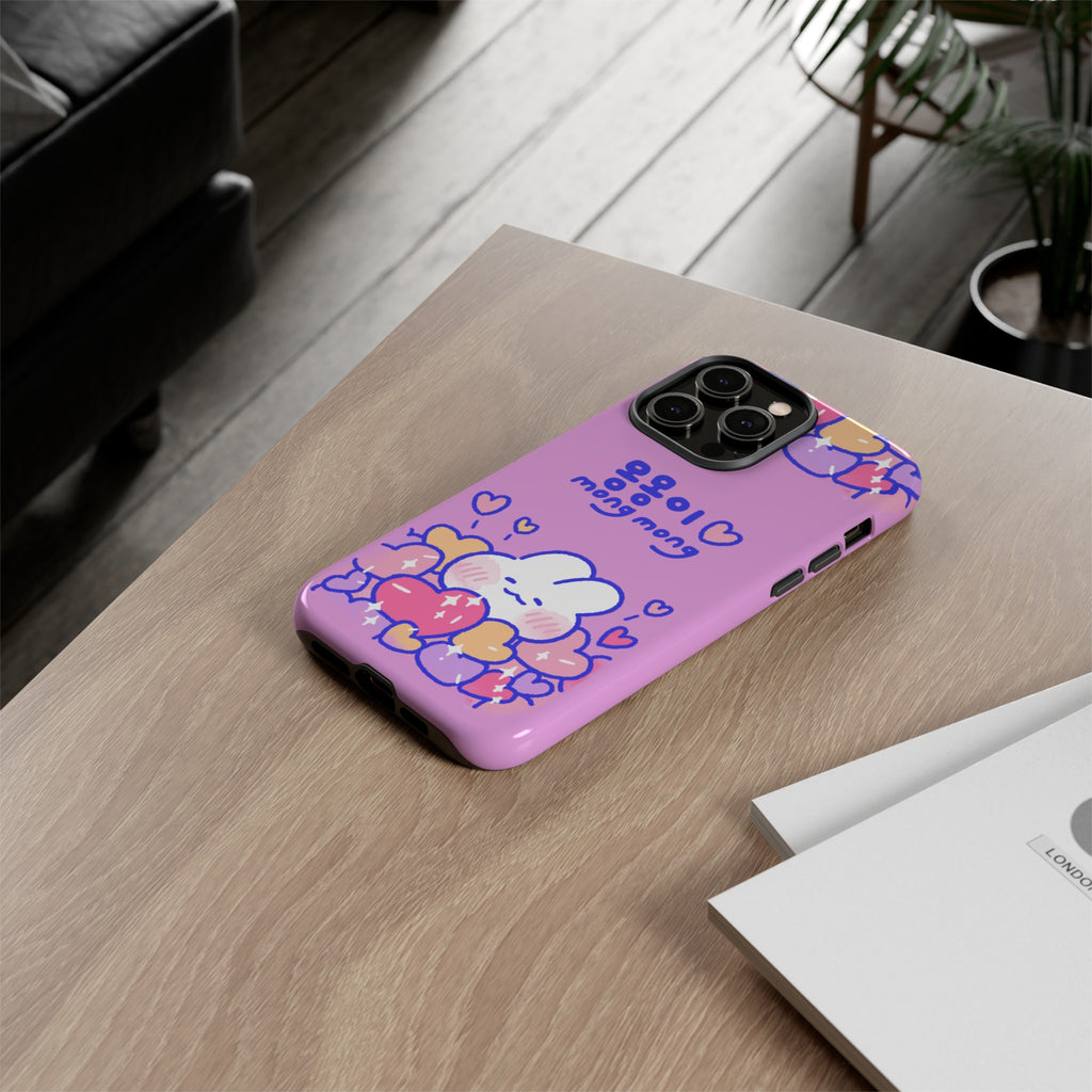 Lovely Mong Mong Heart Bath Phone Case