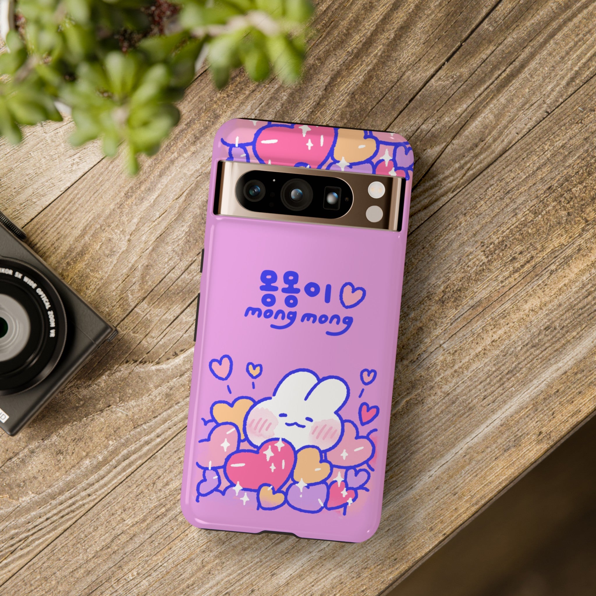 Lovely Mong Mong Heart Bath Phone Case