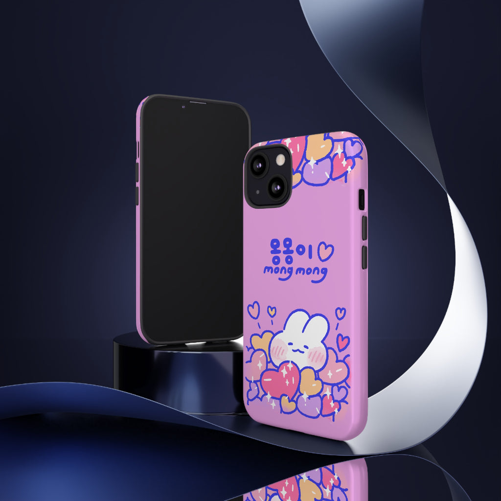 Lovely Mong Mong Heart Bath Phone Case