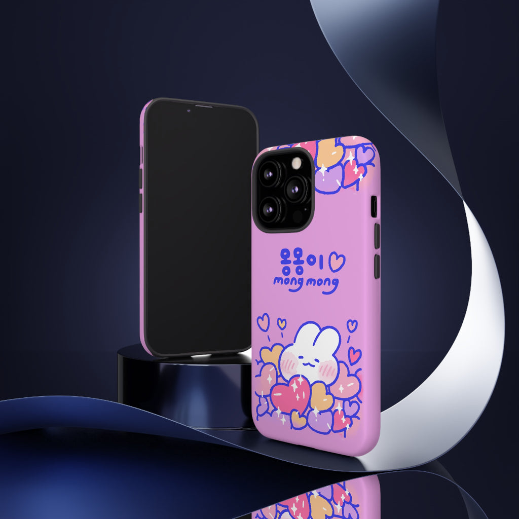 Lovely Mong Mong Heart Bath Phone Case