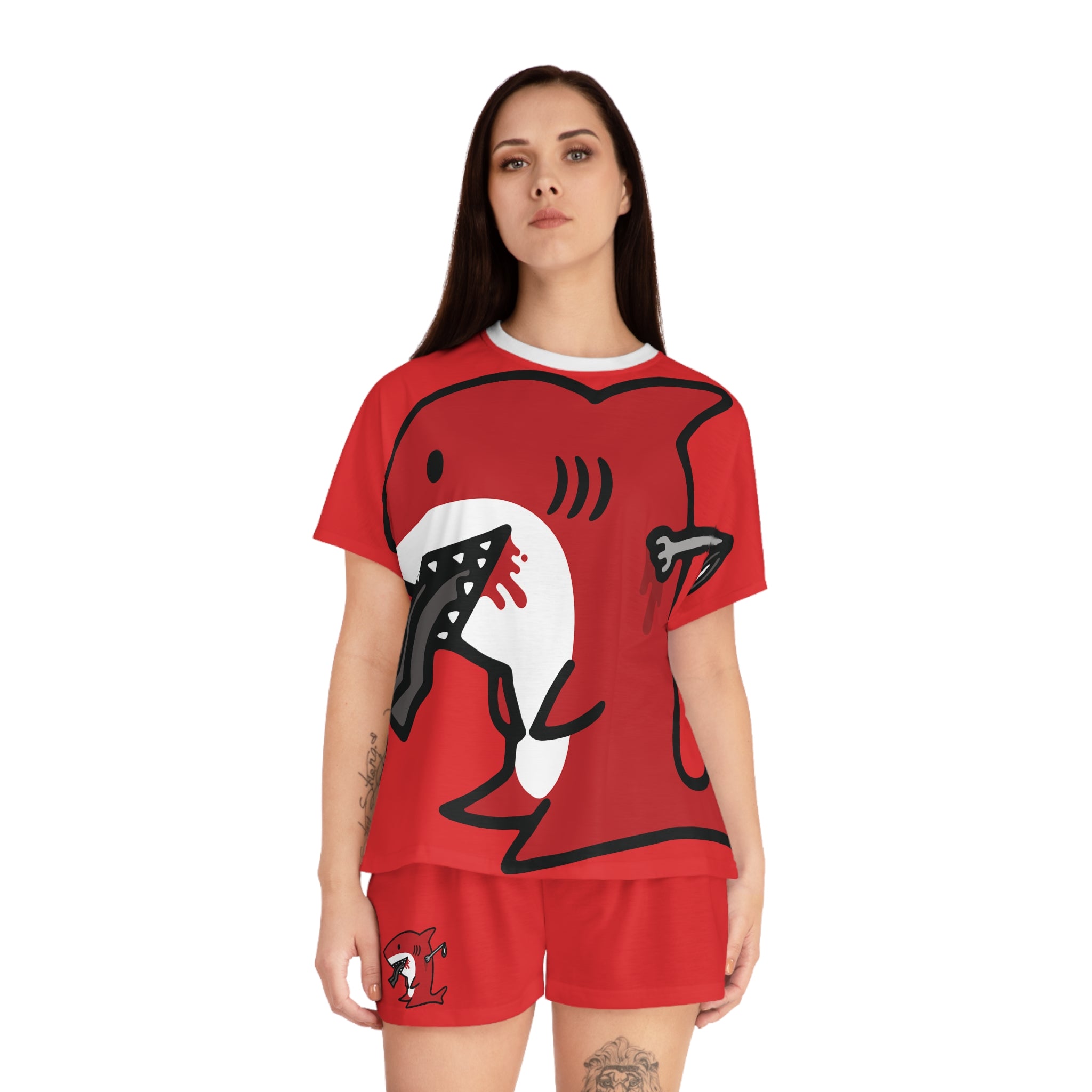 Slit Gill Big Red Pajama Set