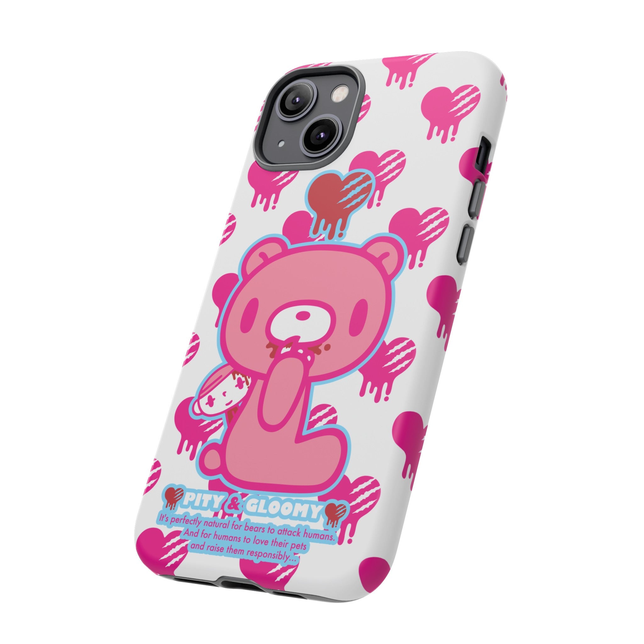 Gloomy Bear White Phone Case
