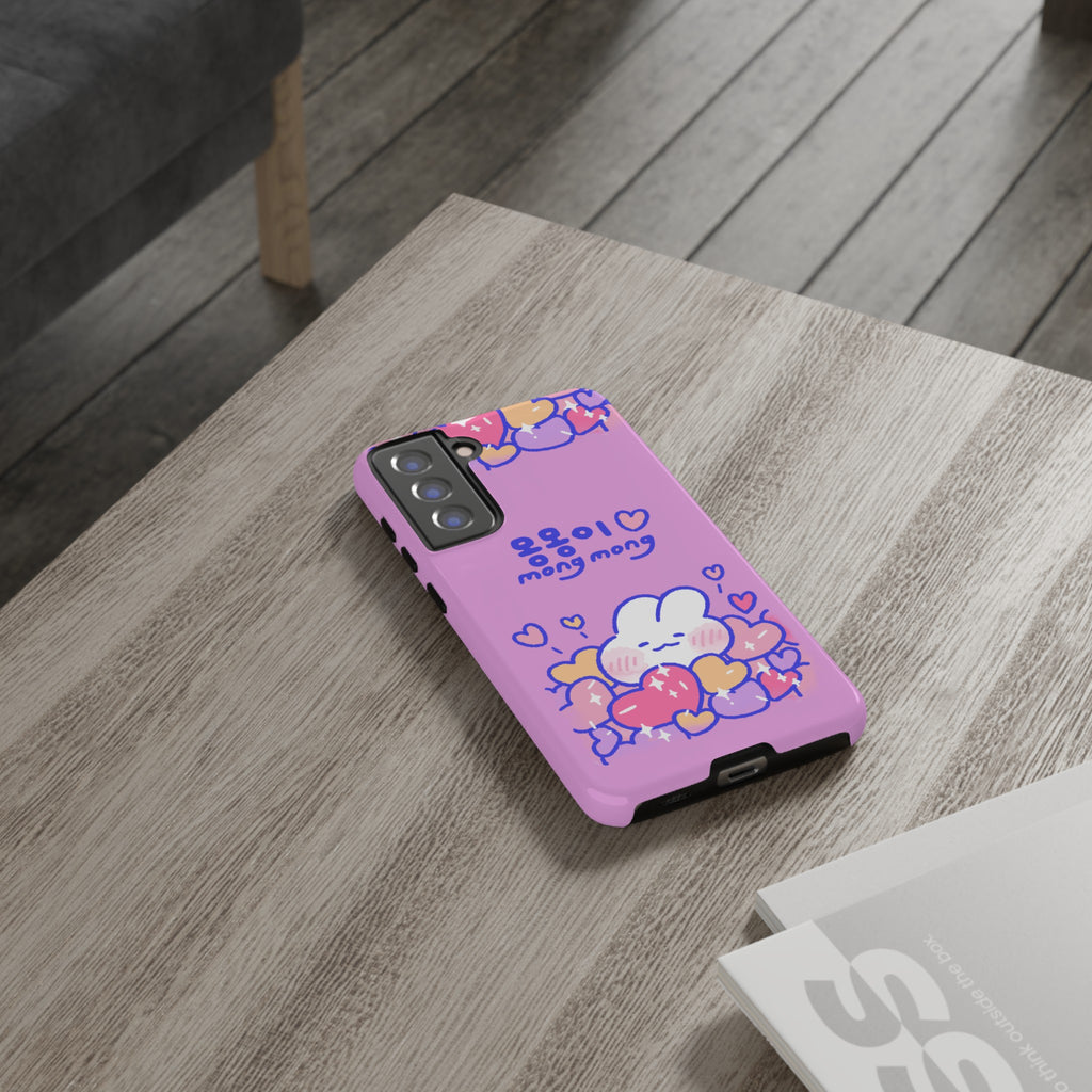 Lovely Mong Mong Heart Bath Phone Case