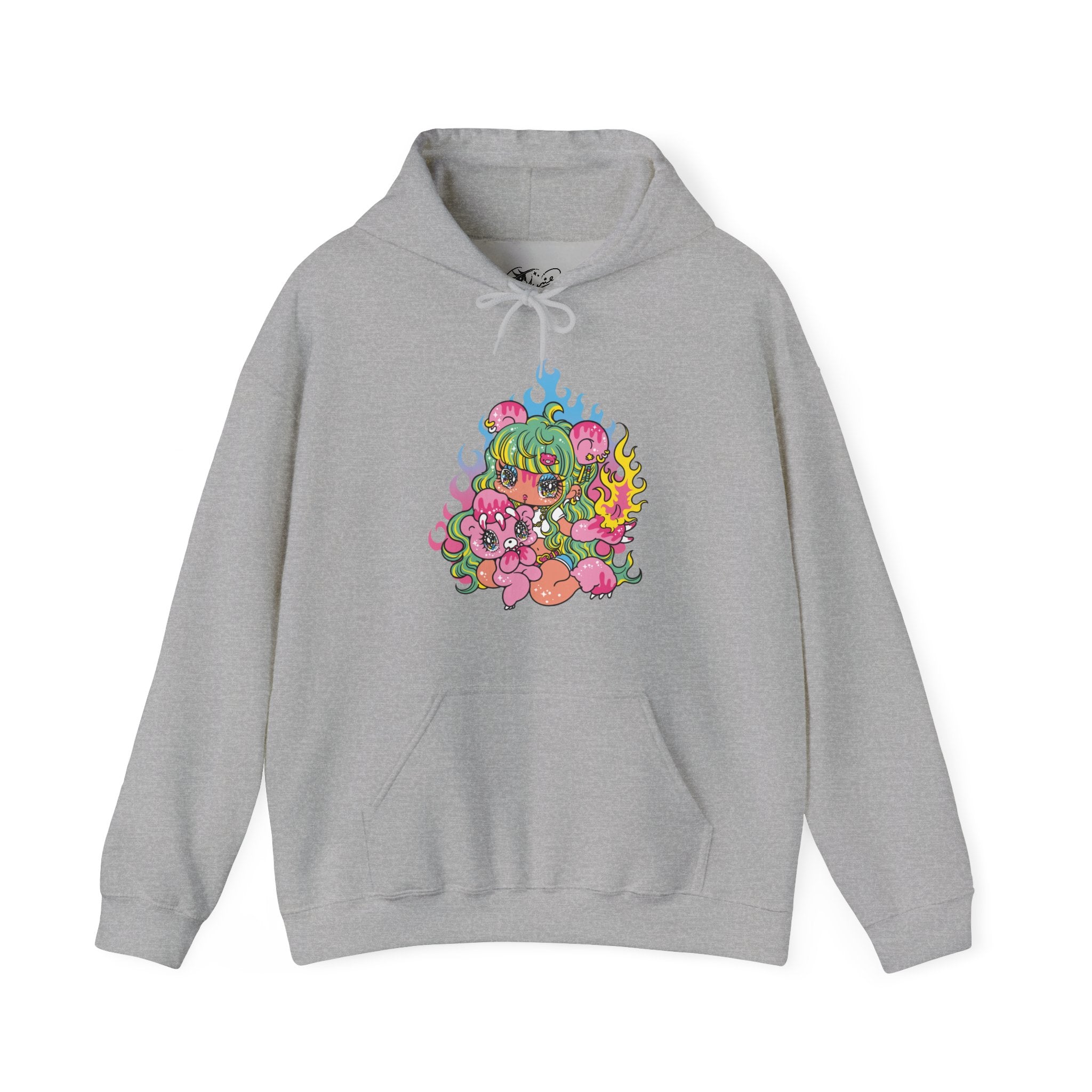 YURIE SEKIYA X GLOOMY BEAR ユニセックス フード付きスウェットシャツ