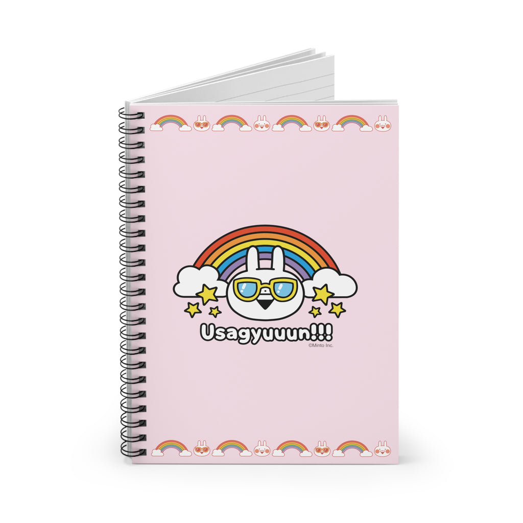 Usagyuuun!!! Rainbow - Ruled Line Spiral Notebook