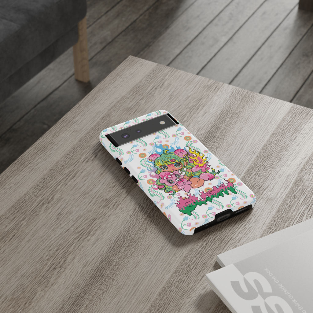 YURIE SEKIYA X GLOOMY BEAR ⭐️ FIRE GIRL PHONE CASE