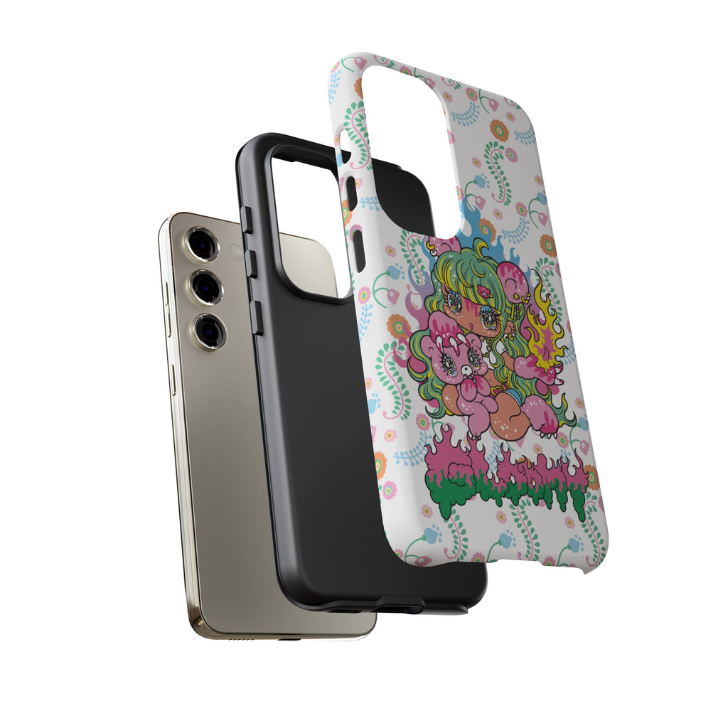 YURIE SEKIYA X GLOOMY BEAR ⭐️ FIRE GIRL PHONE CASE