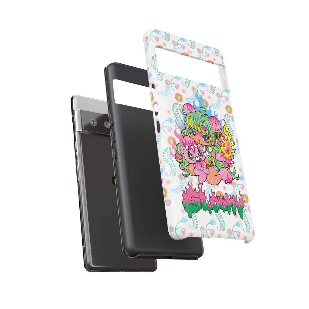 YURIE SEKIYA X GLOOMY BEAR ⭐️ FIRE GIRL PHONE CASE
