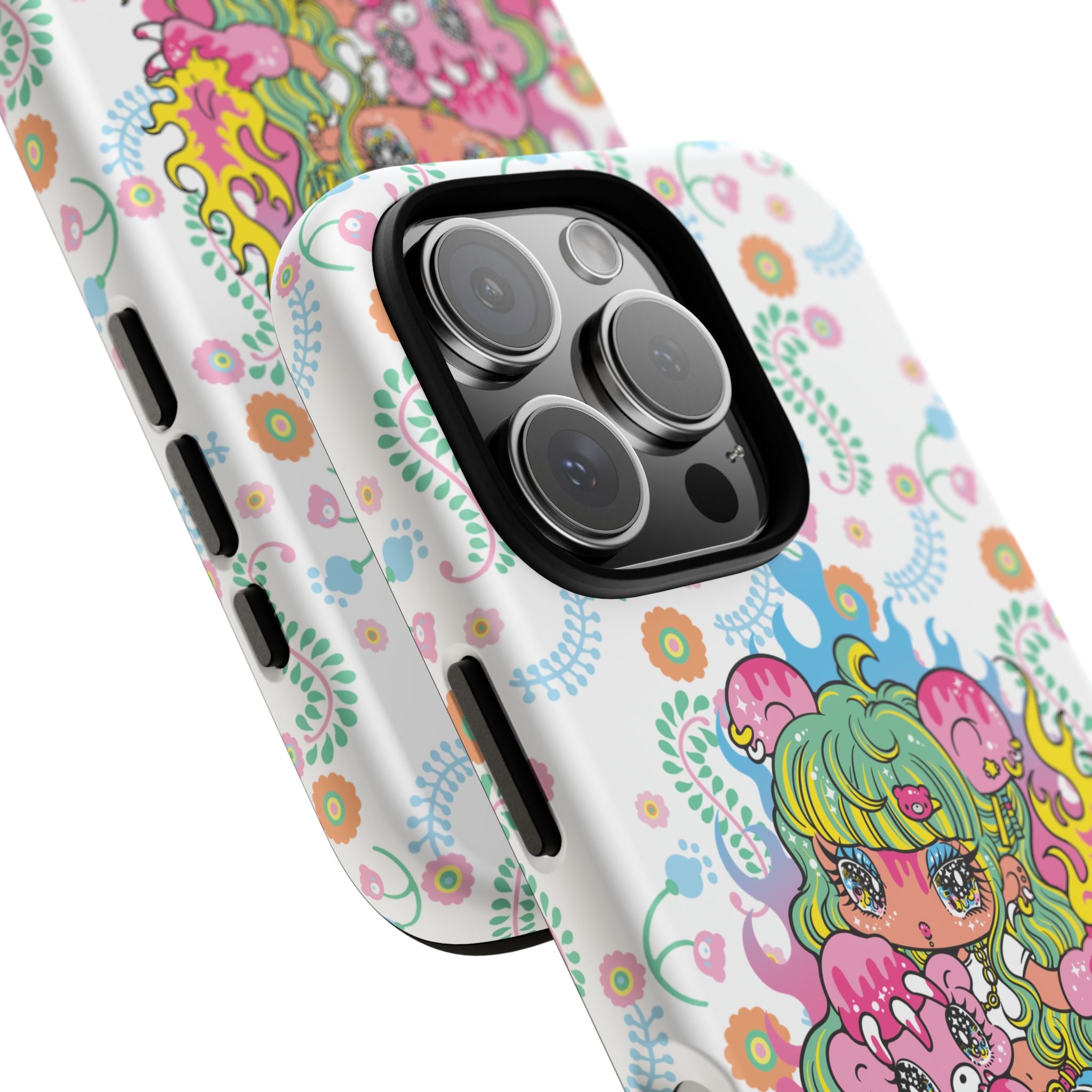 YURIE SEKIYA X GLOOMY BEAR ⭐️ FIRE GIRL PHONE CASE