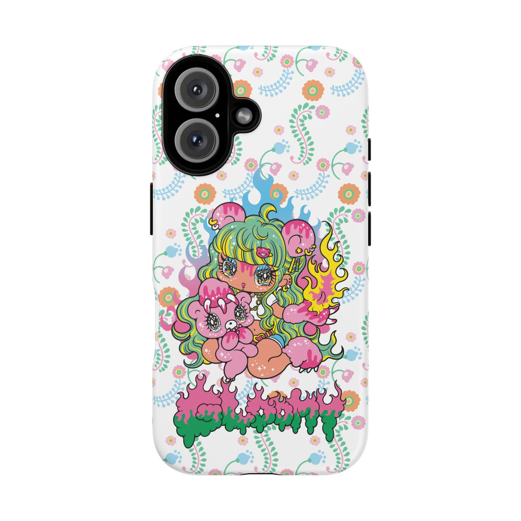 YURIE SEKIYA X GLOOMY BEAR ⭐️ FIRE GIRL PHONE CASE