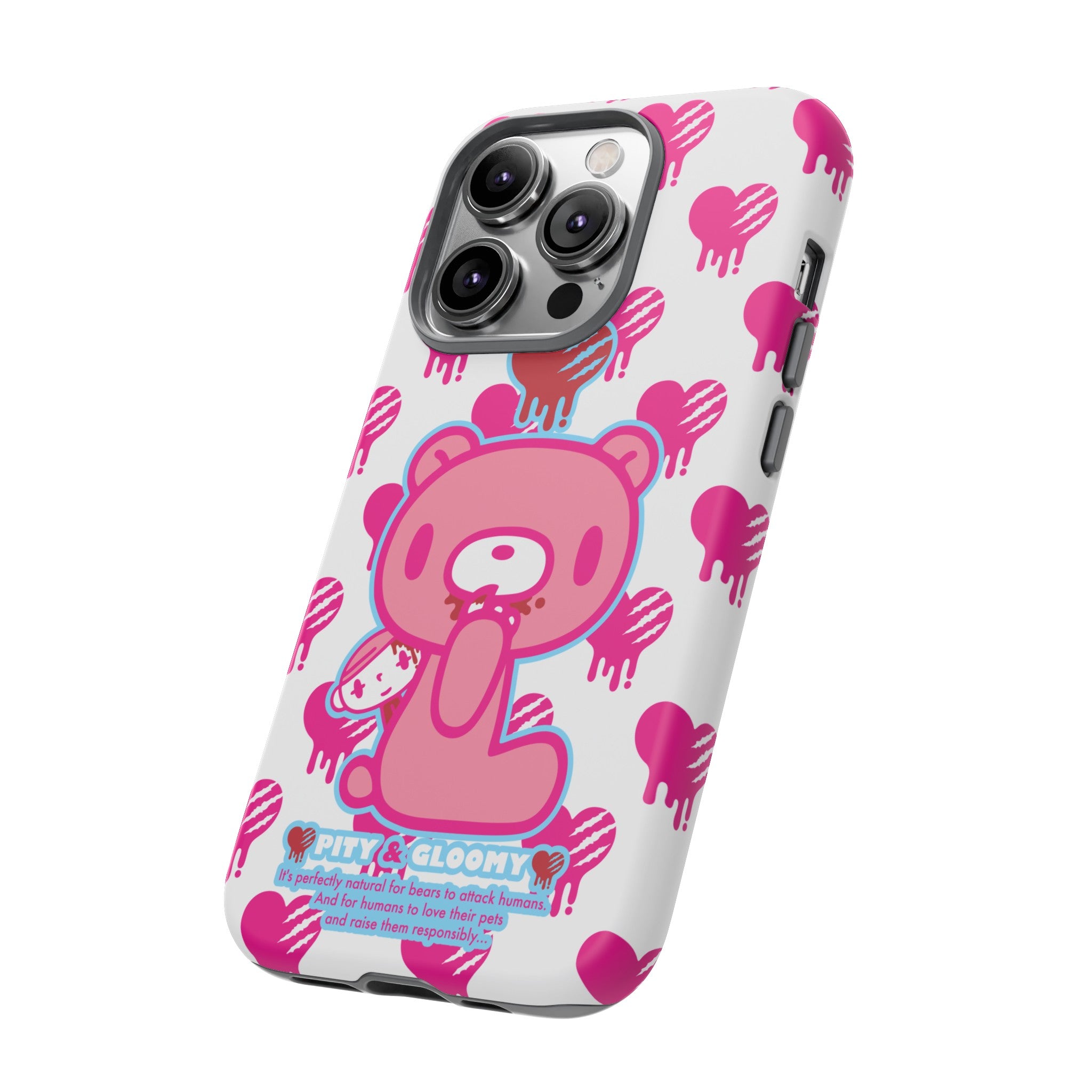Gloomy Bear White Phone Case