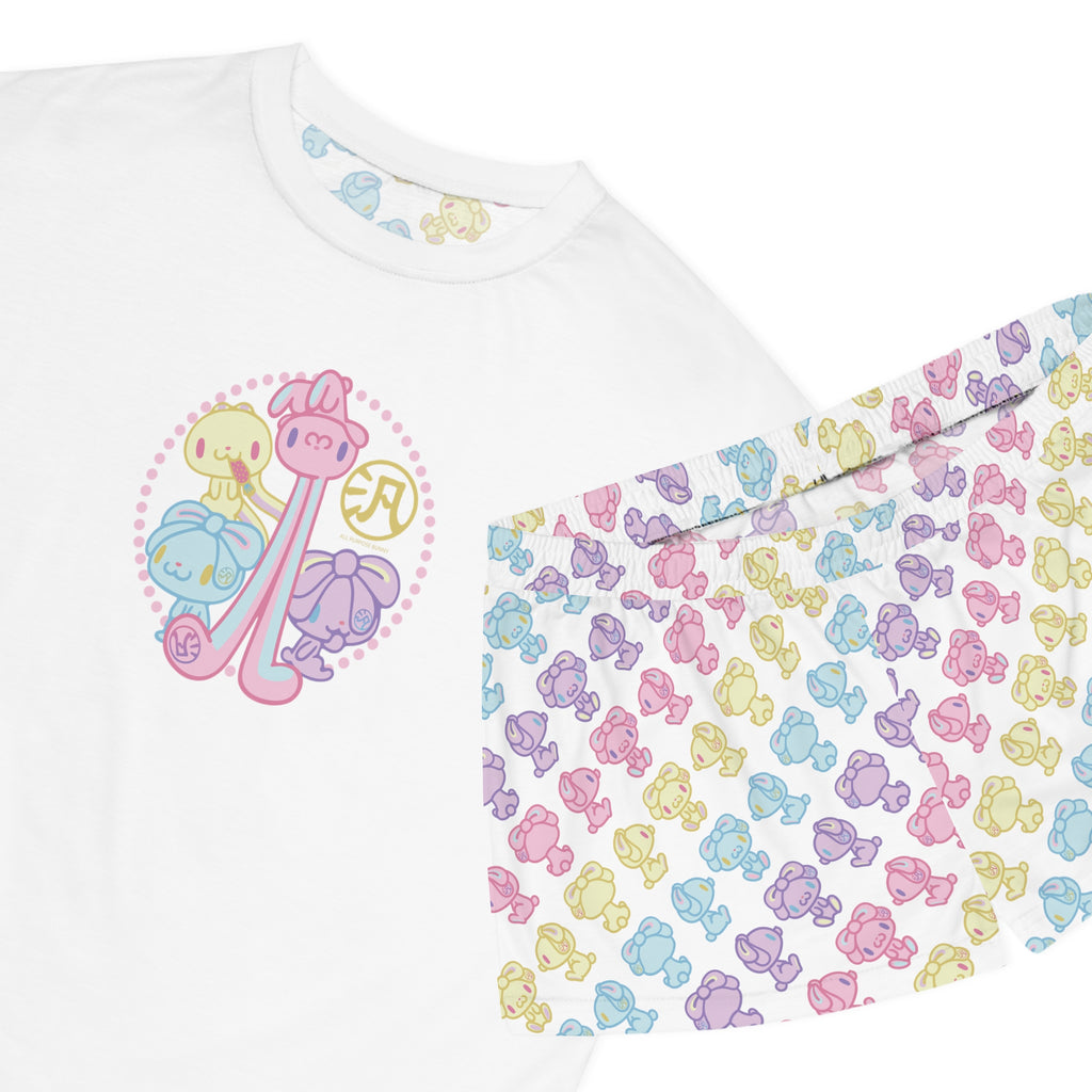 All Purpose Bunny Pastel Pals Short Pajama Set
