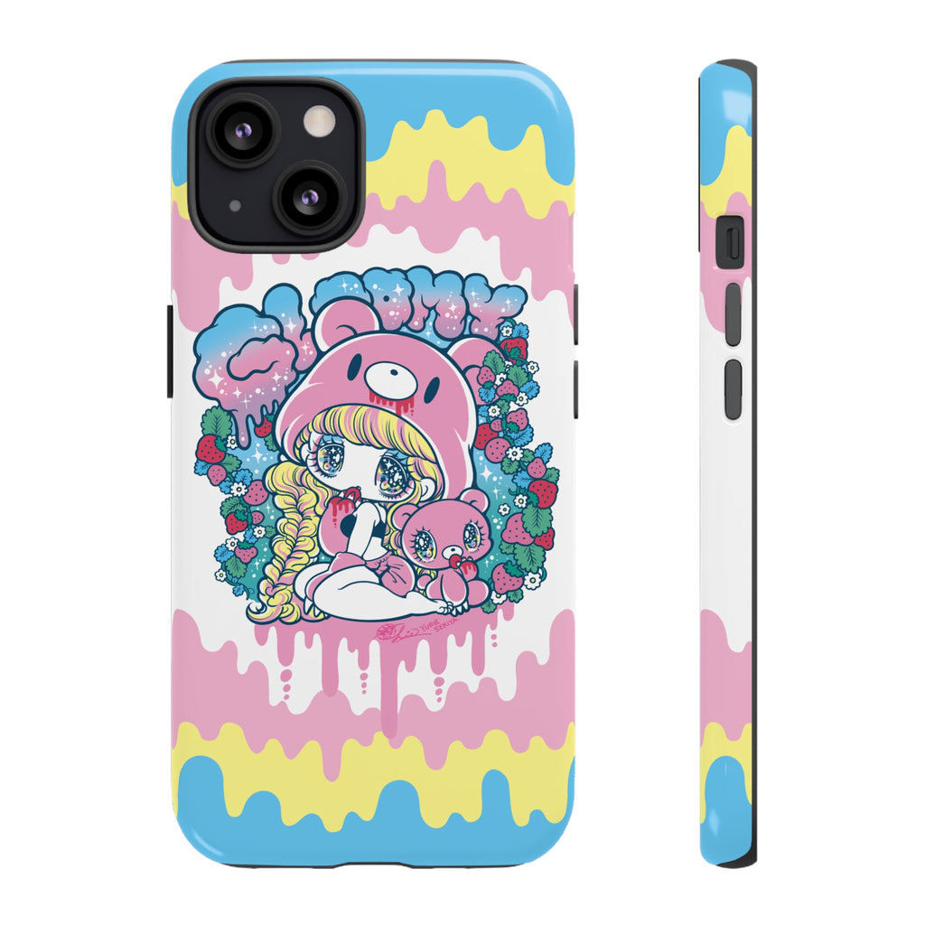 Yurie Sekiya x Gloomy Bear ⭐️ Gloomy-Girl Strawberry Phone Case