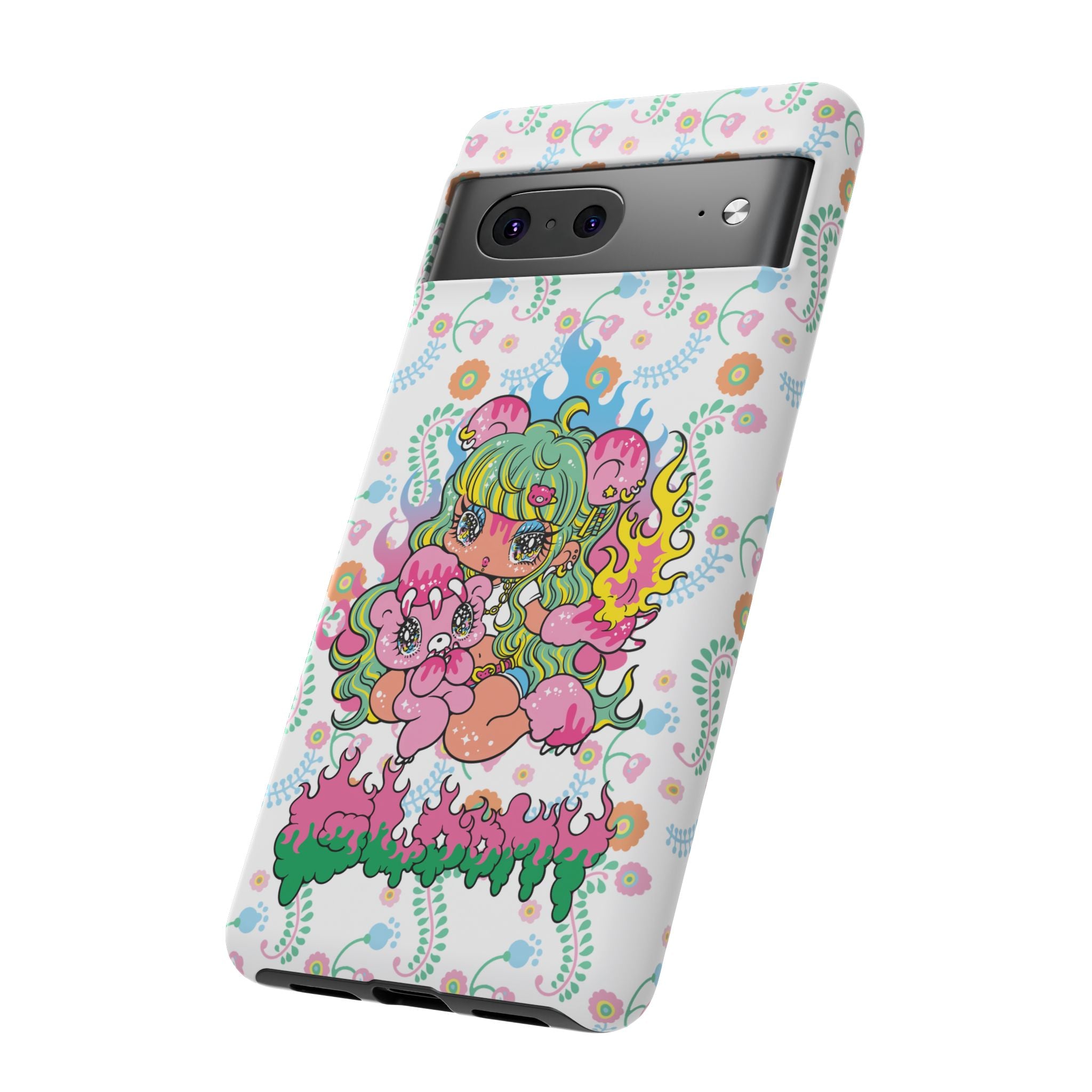 YURIE SEKIYA X GLOOMY BEAR ⭐️ FIRE GIRL PHONE CASE