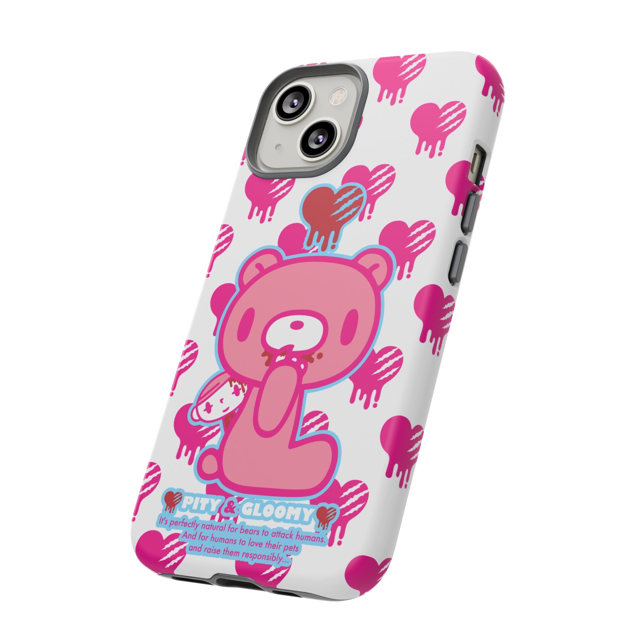 Gloomy Bear White Phone Case