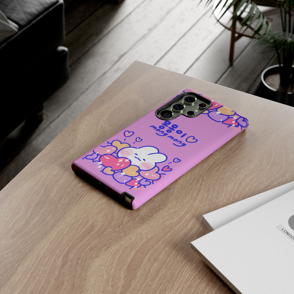 Lovely Mong Mong Heart Bath Phone Case