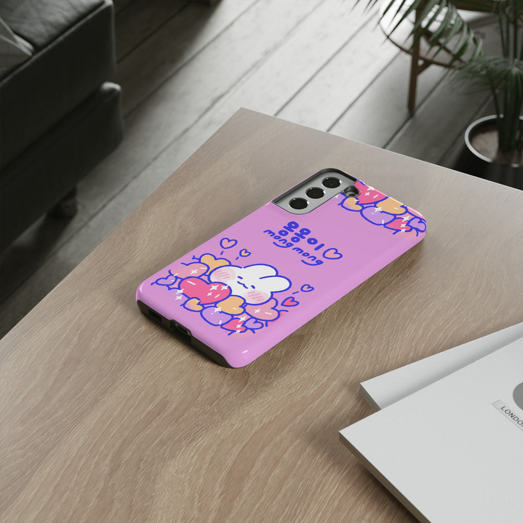 Lovely Mong Mong Heart Bath Phone Case