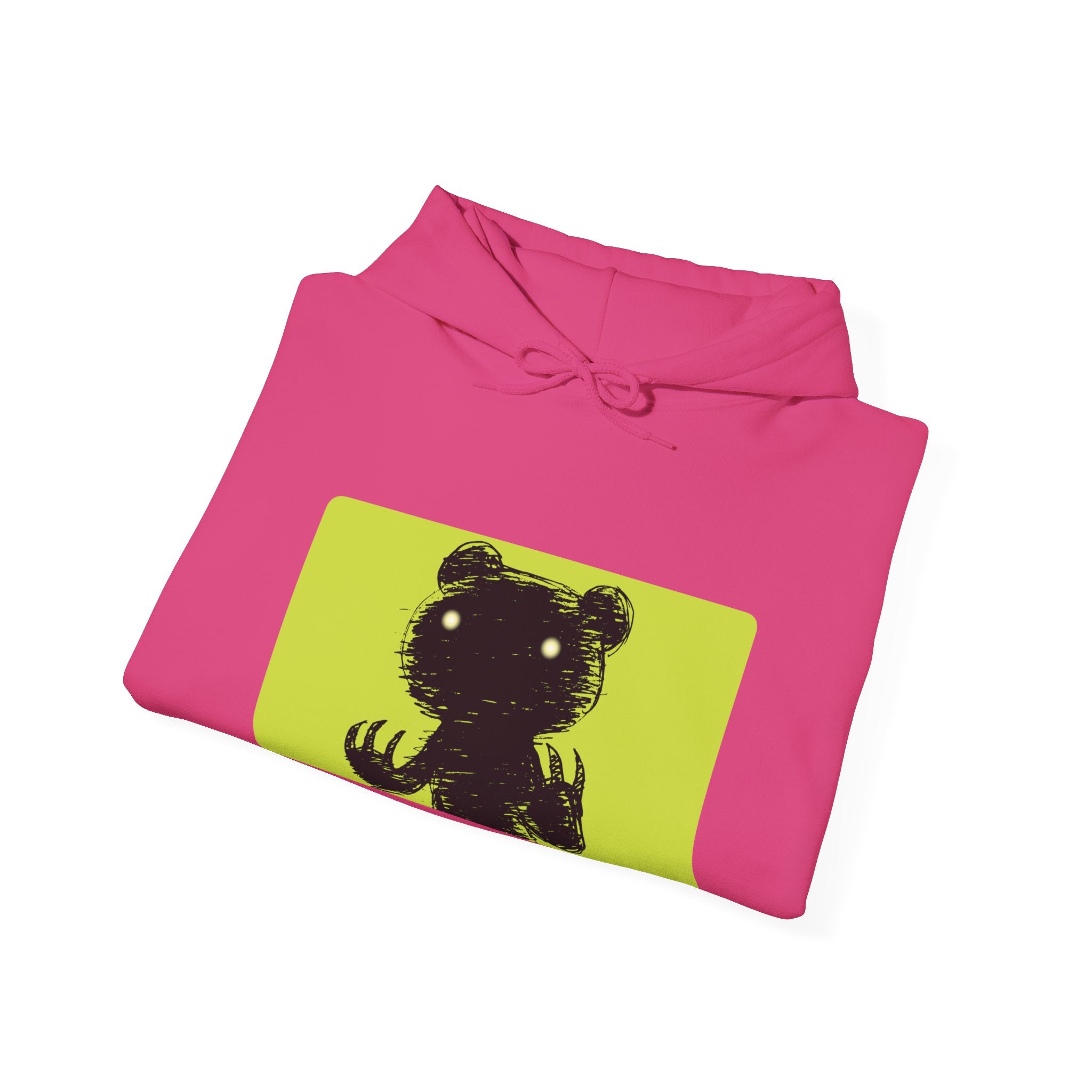 Green Block Abstraction Gloomy Bear Hoodie