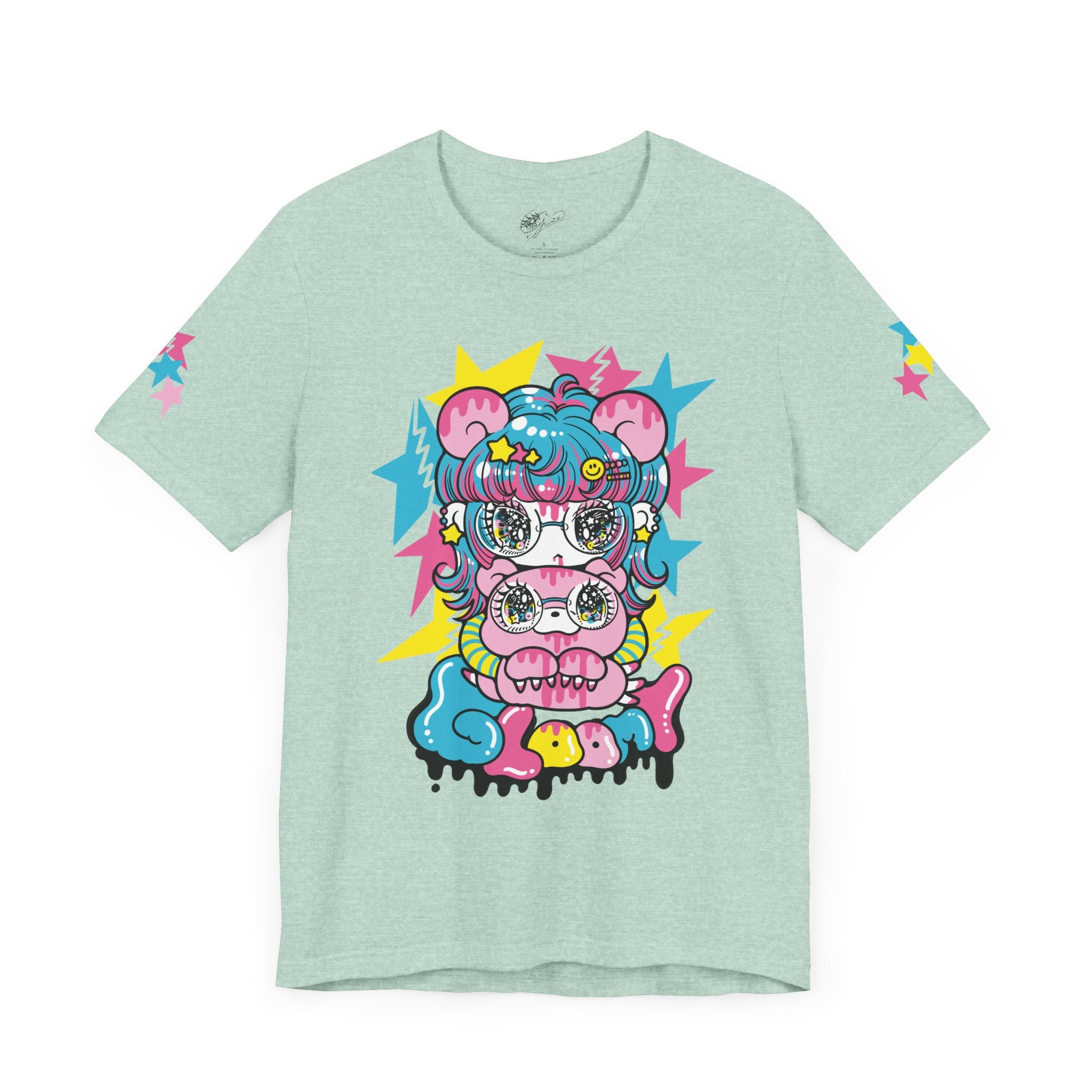 YURIE SEKIYA X GLOOMY BEAR🌟 STARRY GAL 2024 ユニセックス 半袖Tシャツ