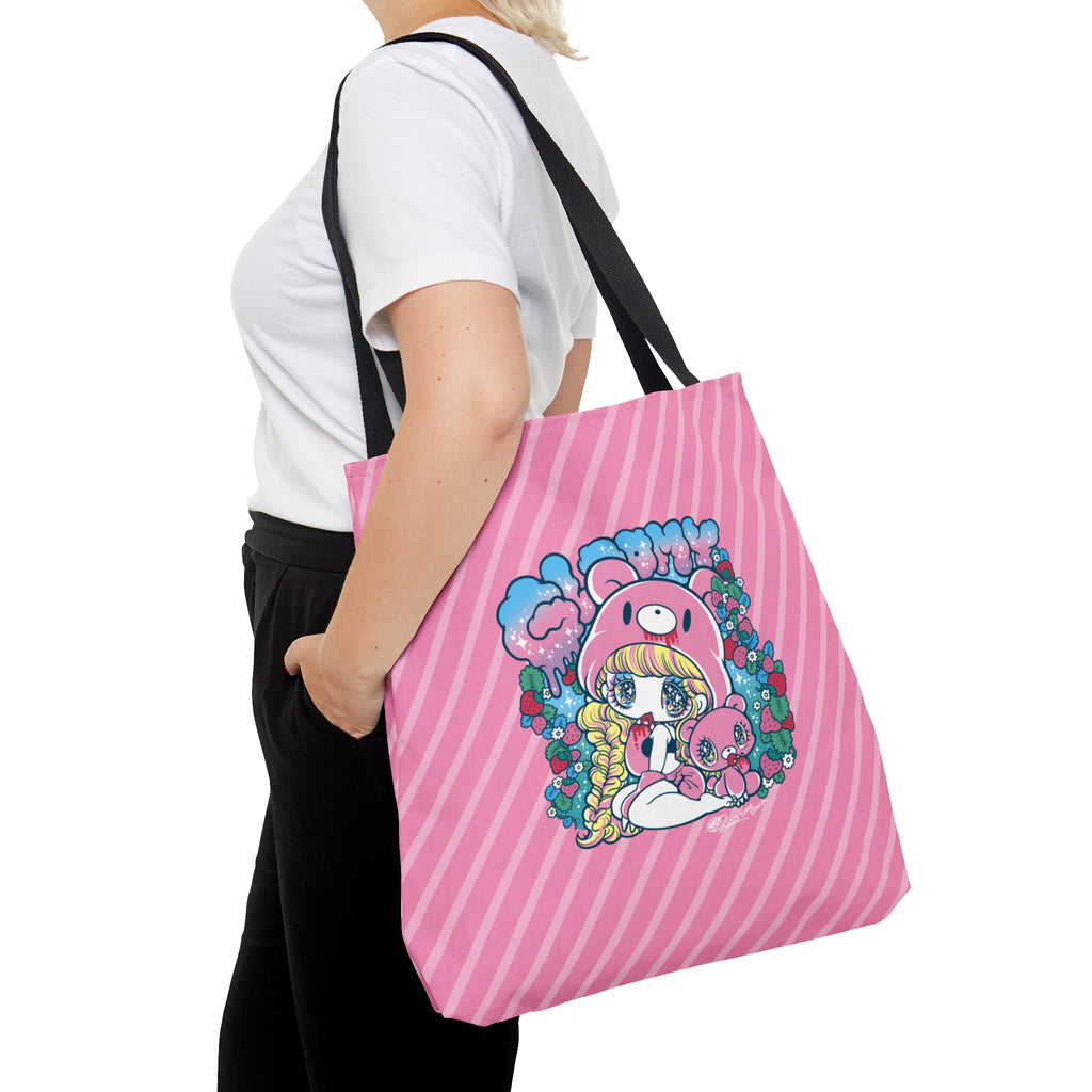 Yurie Sekiya x Gloomy Bear ⭐️ Gloomy-Girl Strawberry Tote Bag