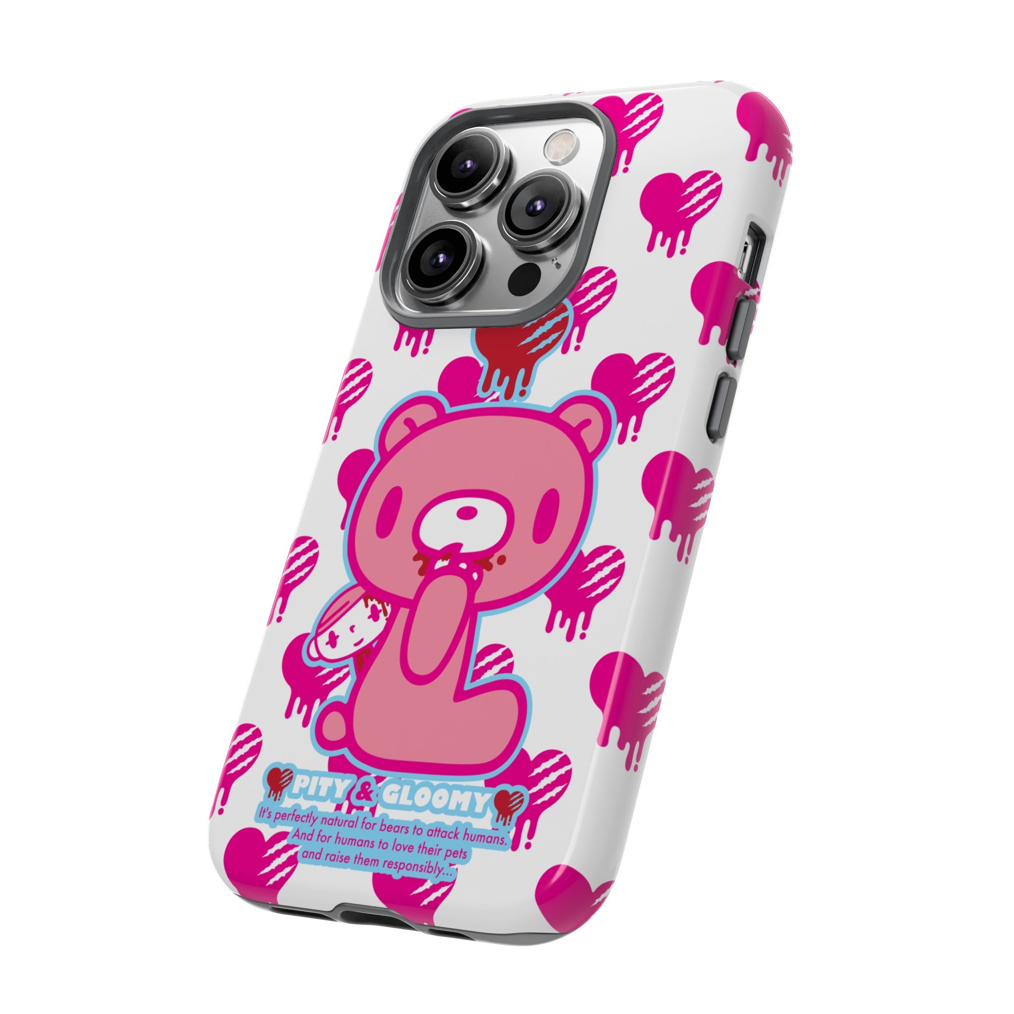 Gloomy Bear White Phone Case