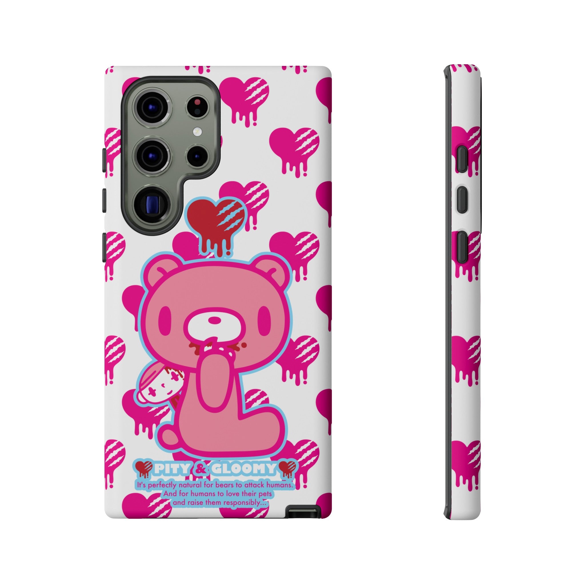 Gloomy Bear White Phone Case