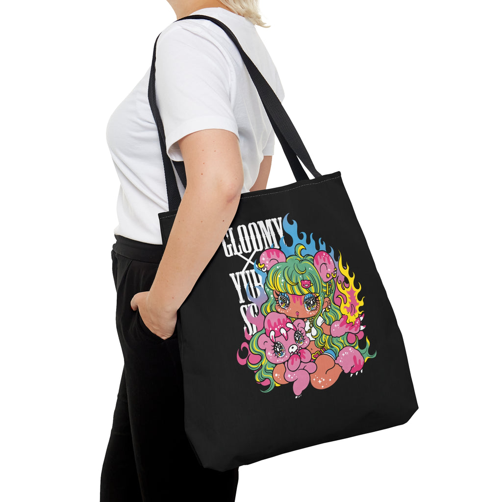 YURIE SEKIYA X GLOOMY BEAR🌟FLAME GAL - Tote Bag