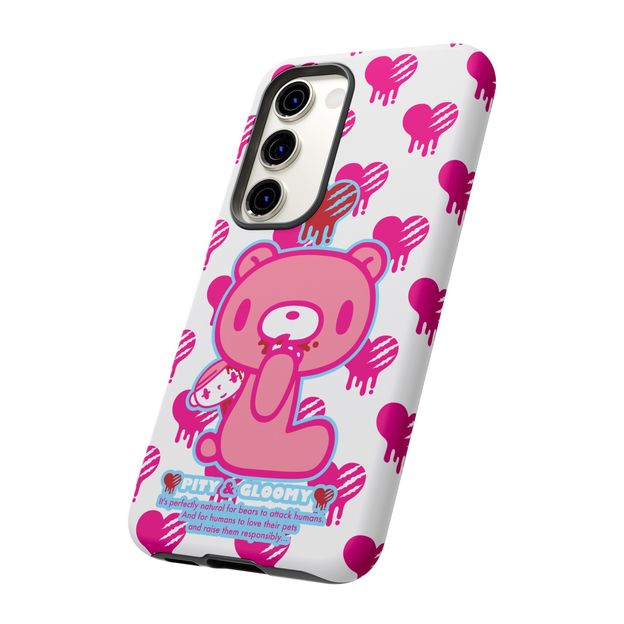 Gloomy Bear White Phone Case