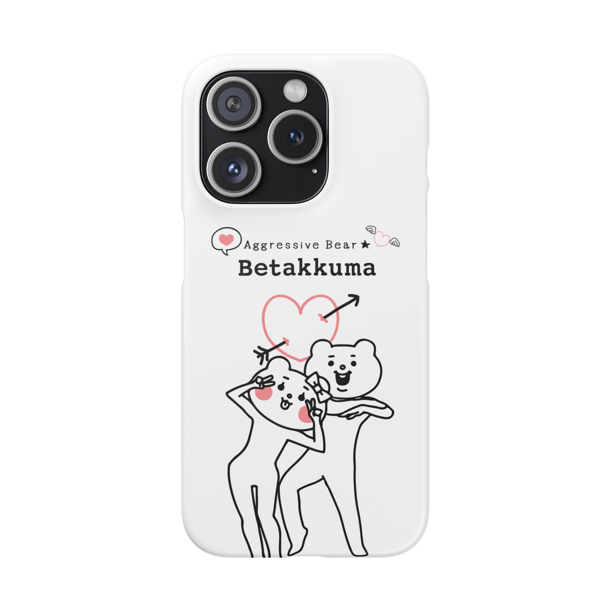 Betakkuma Arrow Heart Phone Case