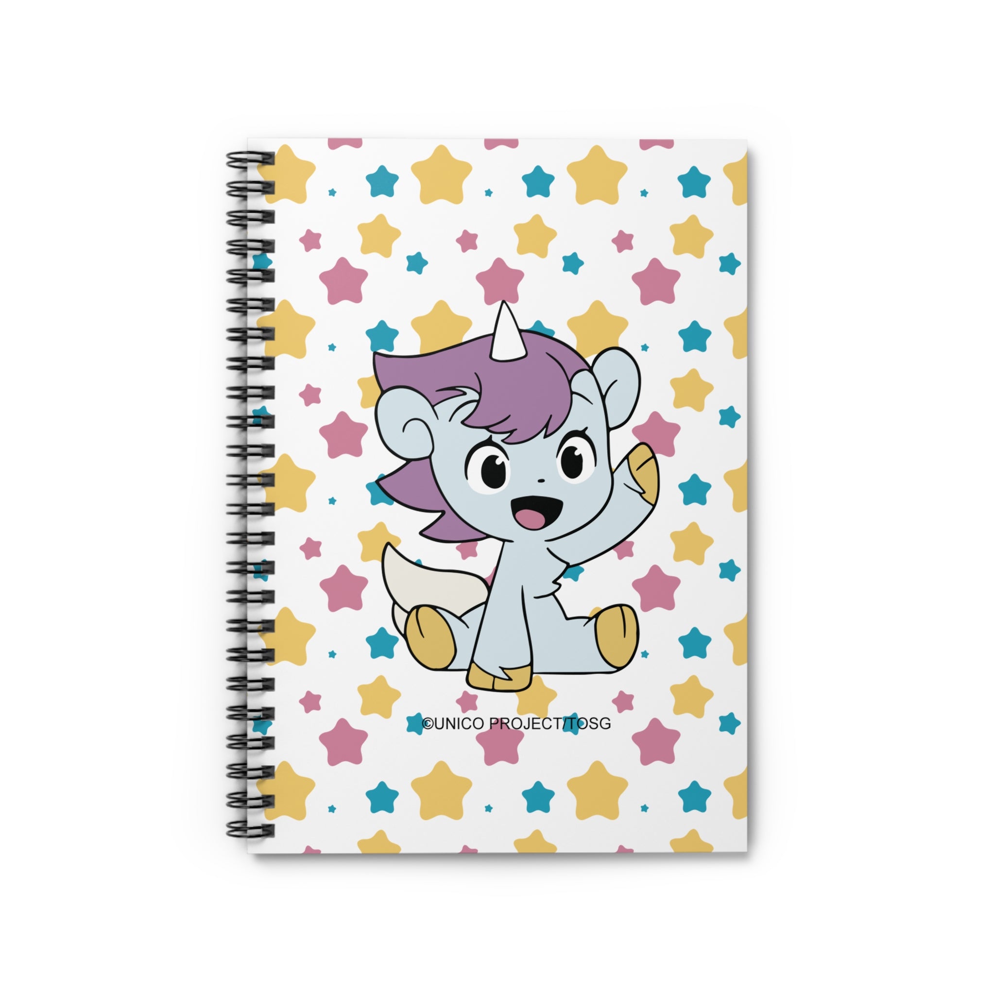 Unico - Waving Ruled Line Spiral Notebook